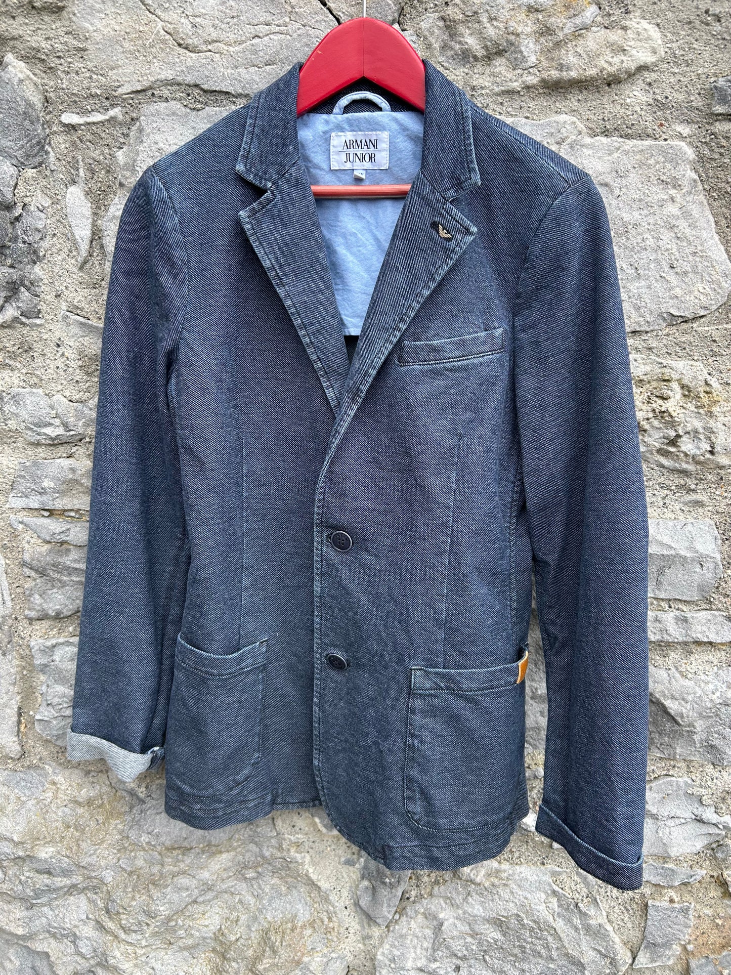 Single-breasted blazer-style denim jacket 13-14y (158-164cm)