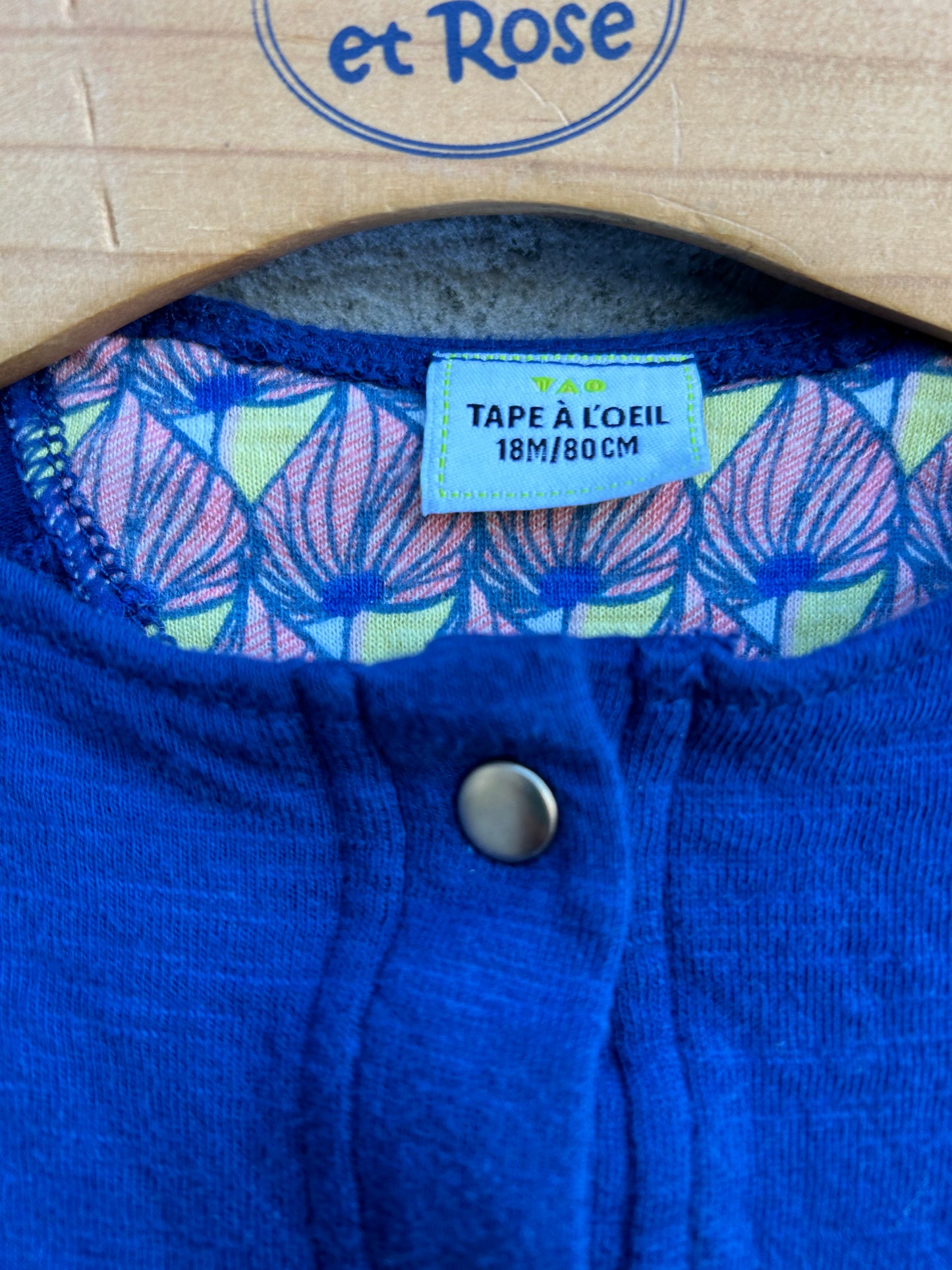 Blue jacket 12m (80cm)