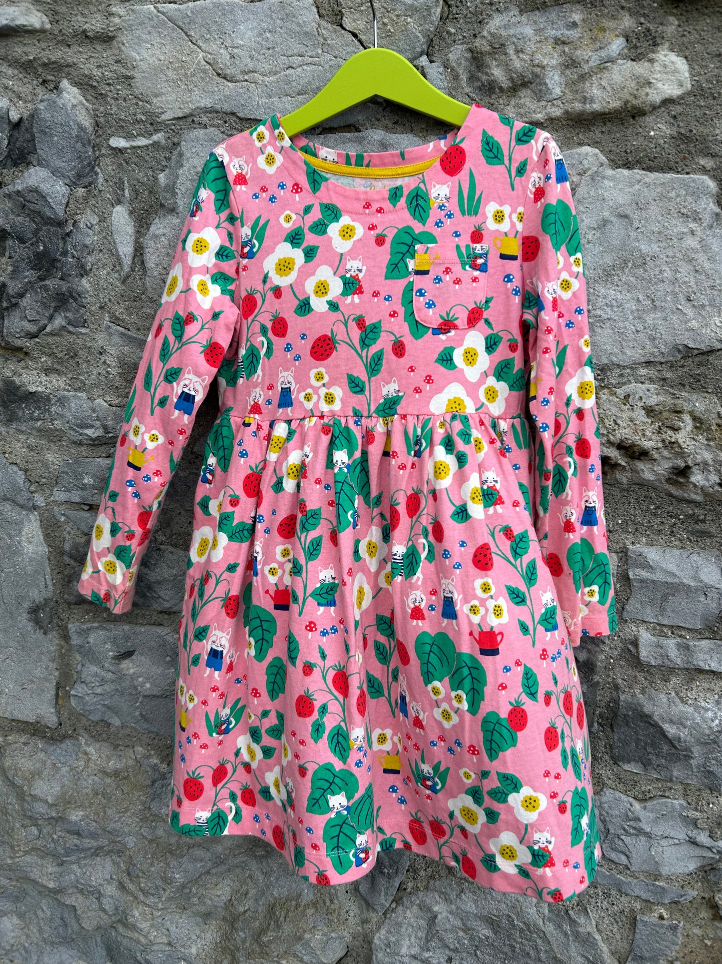 Wild strawberries pink dress 7-8y (122-128cm)
