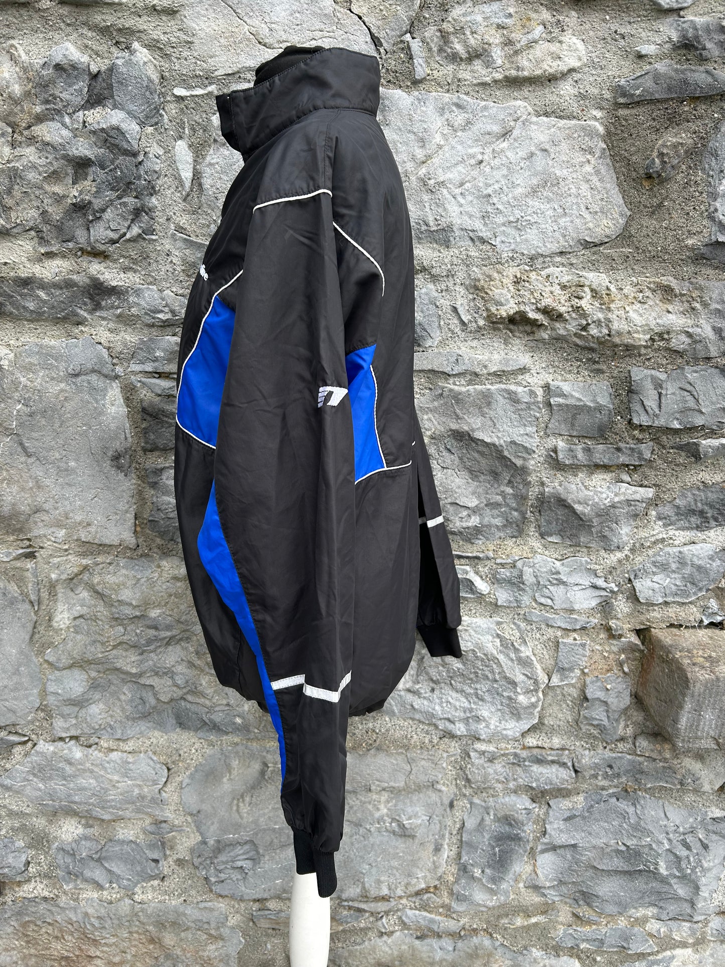 90s black half zip jacket Small