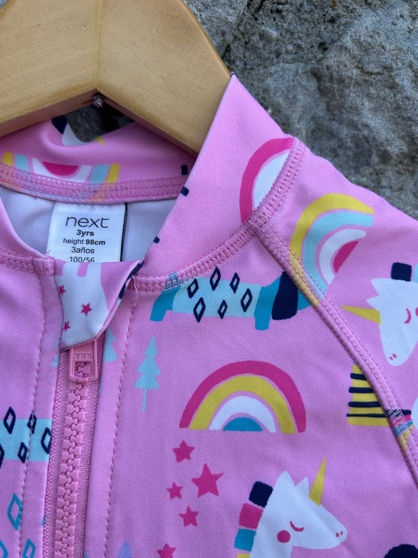 Unicorn&rainbow pink swimsuit 2-3y (92-98cm)