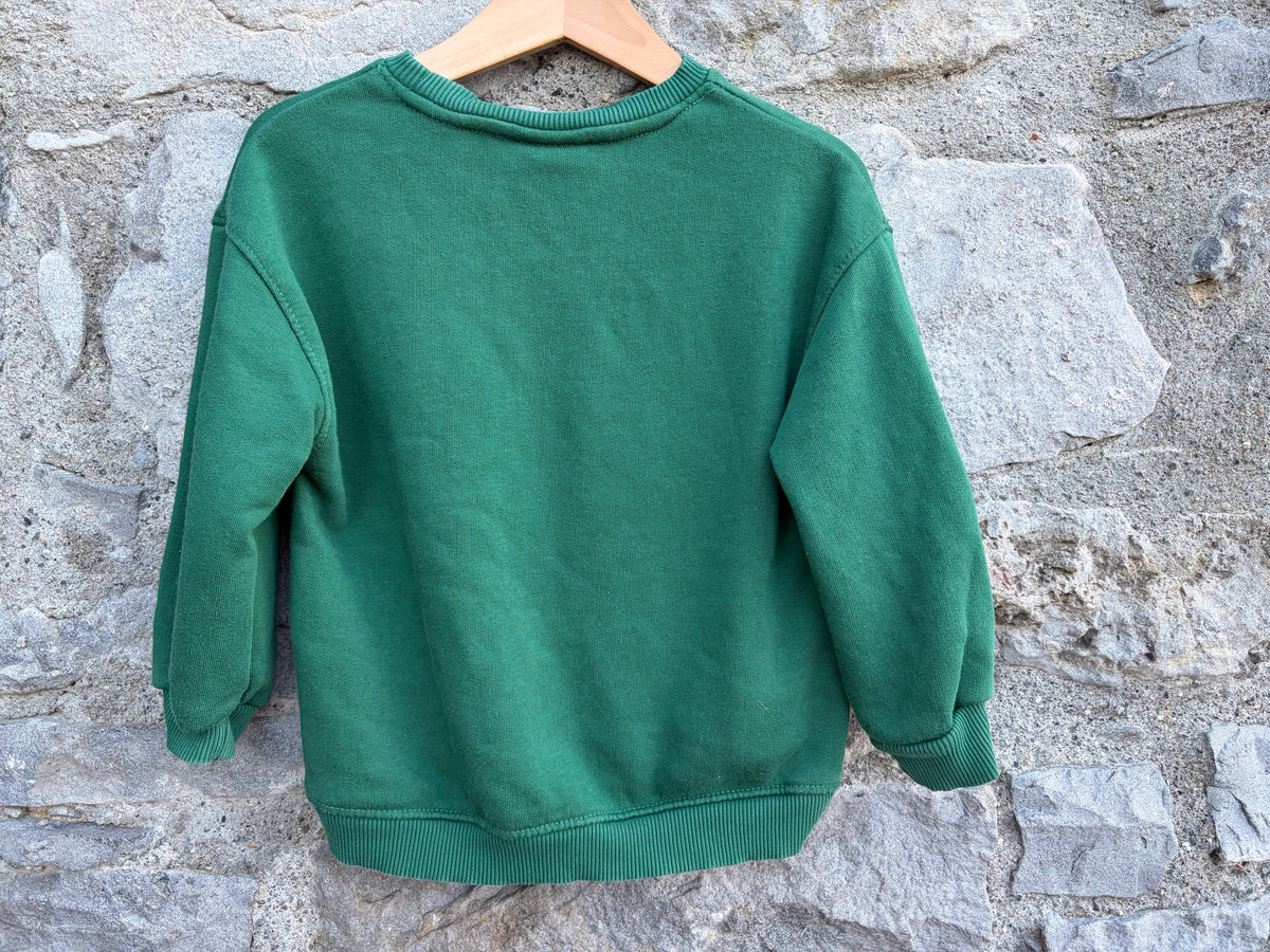 Green sweatshirt 2y (92cm)