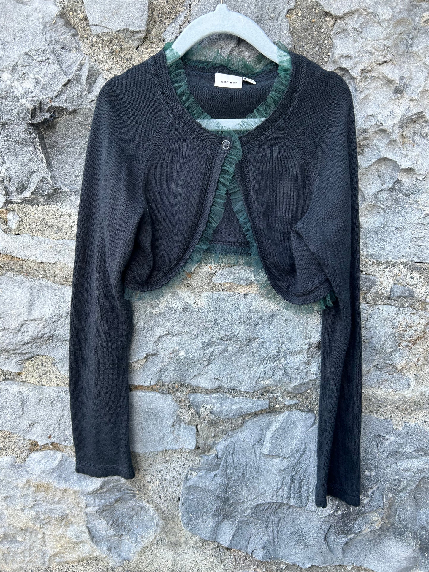 Dark green bolero 7-8y (122-128cm)