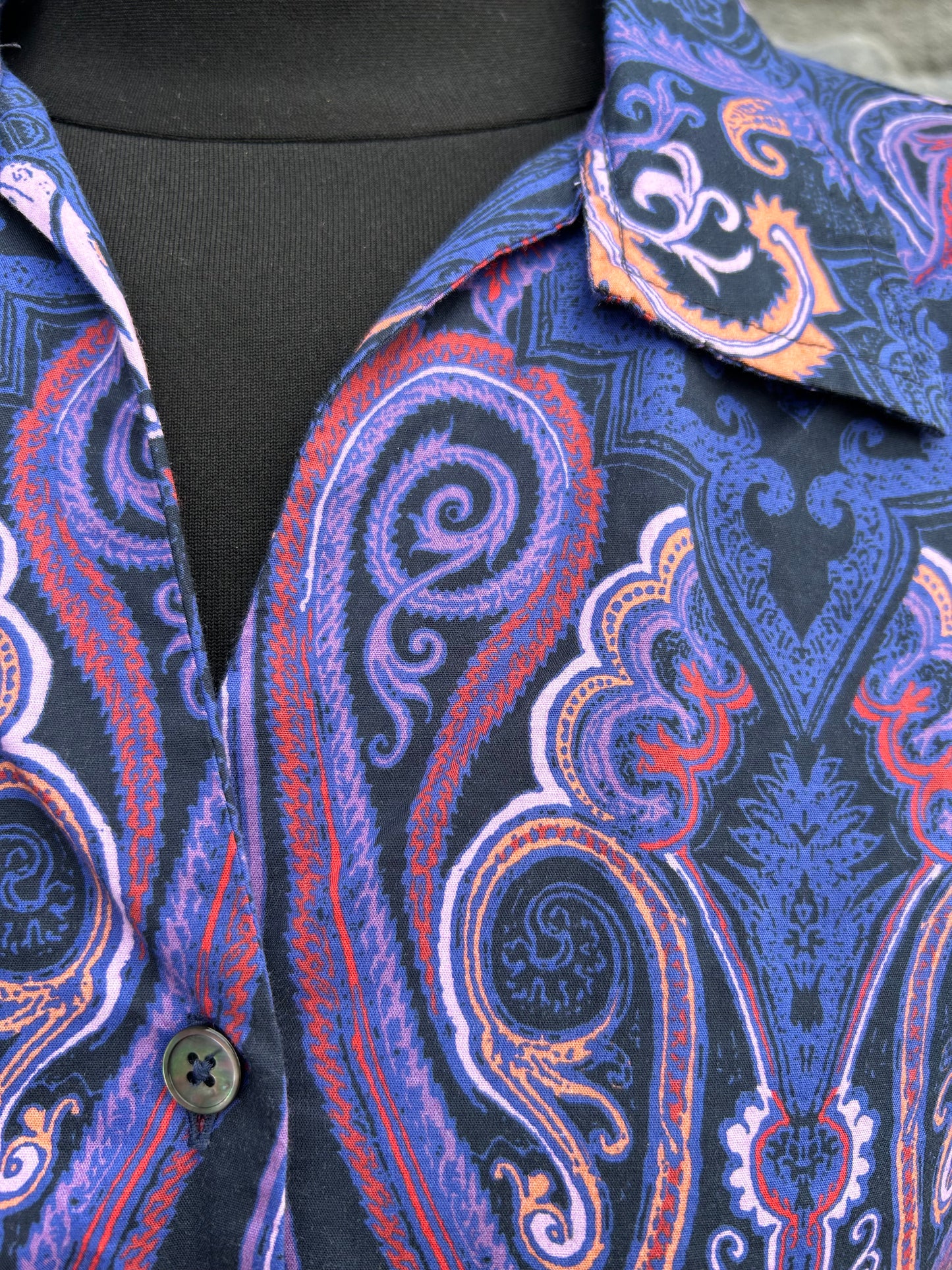 Paisley purple shirt uk 12