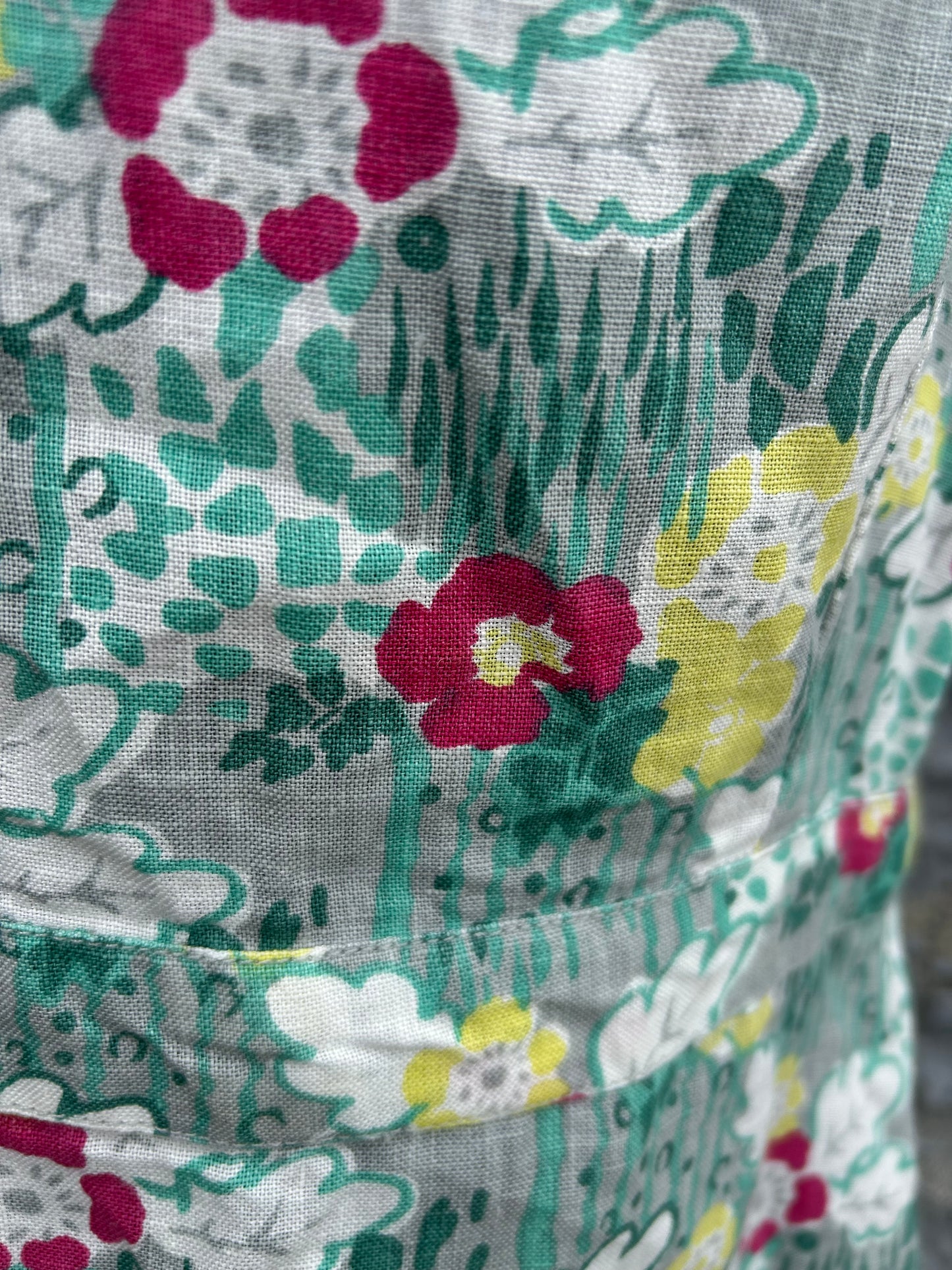 Green&grey floral dress uk 12