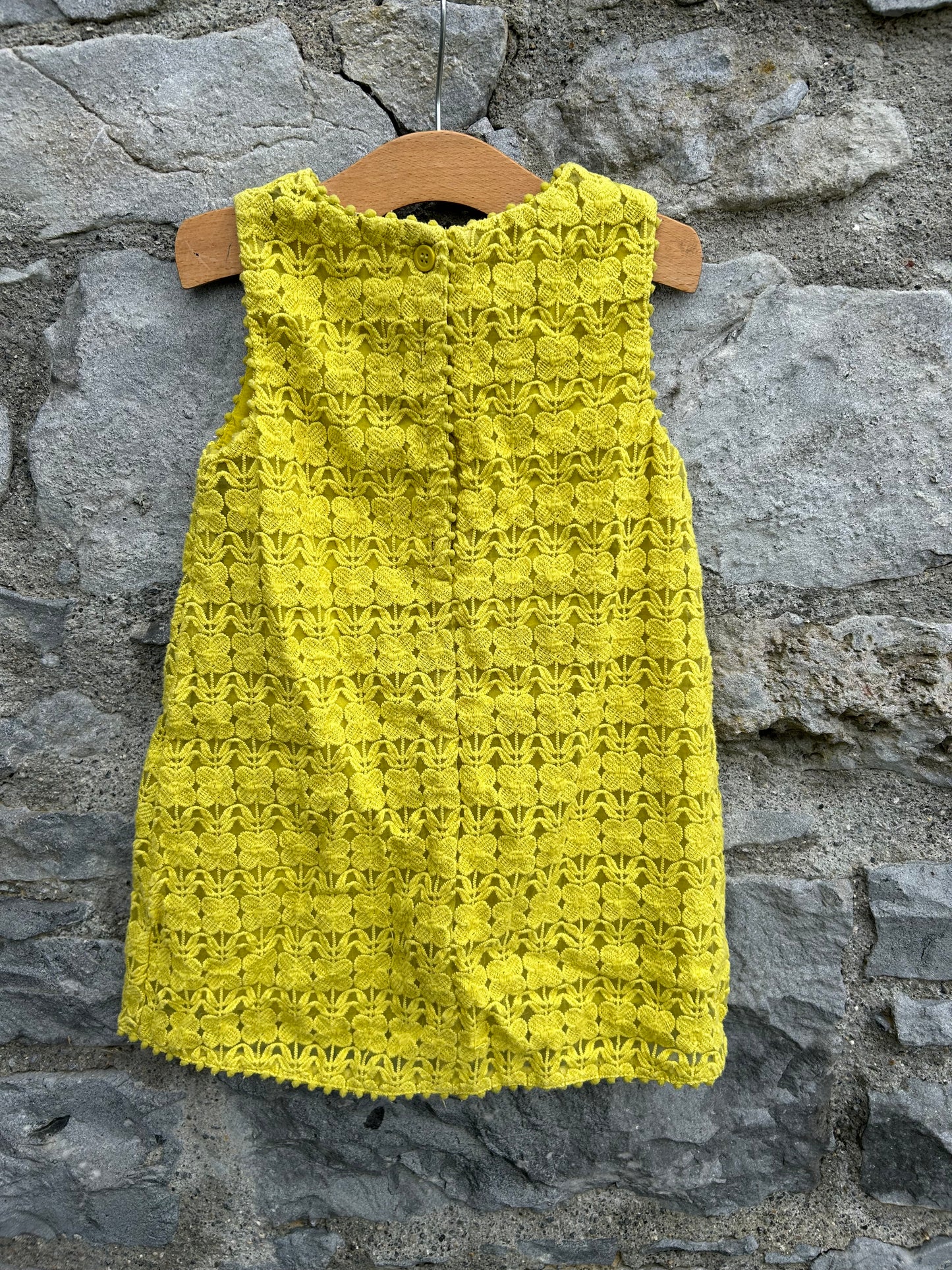 Lace lime dress 2-3y (92-98cm)