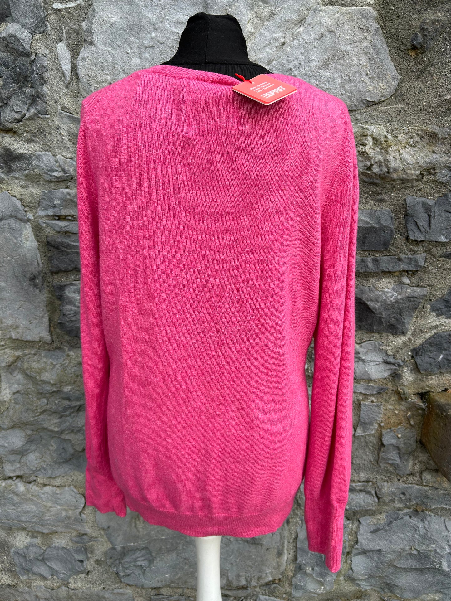 Pink woolly jumper uk 16-18