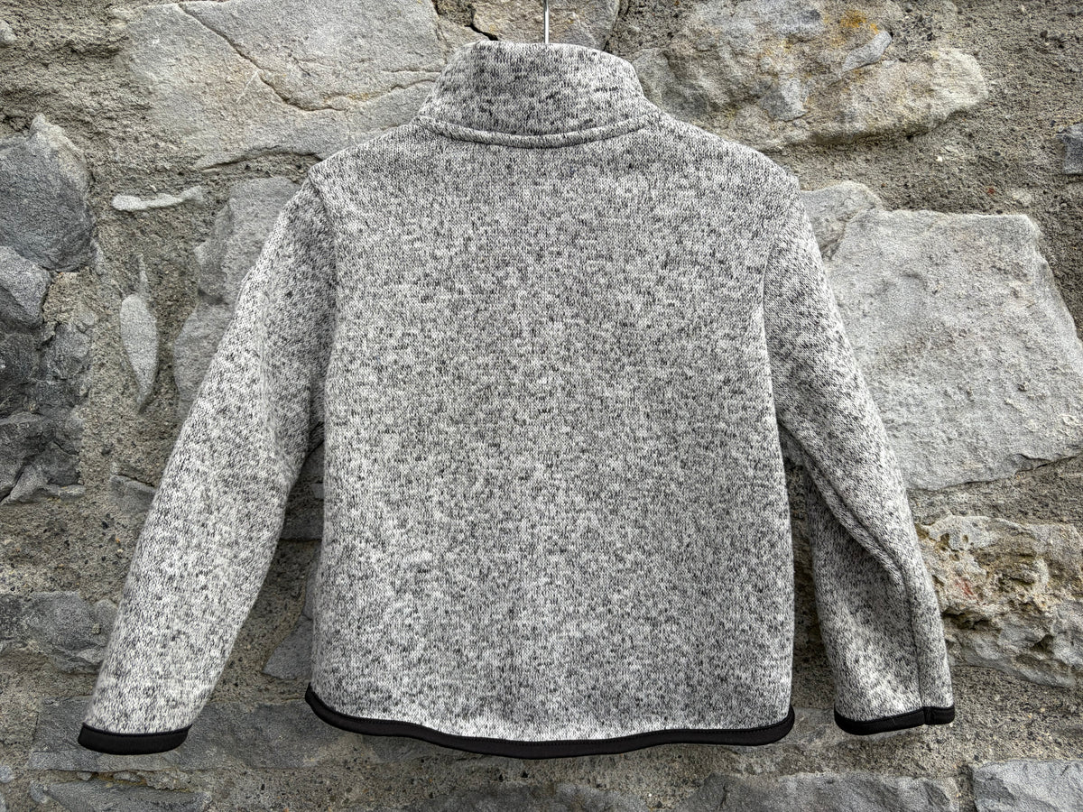 Grey full zip fleece 18-24m (86-92cm)