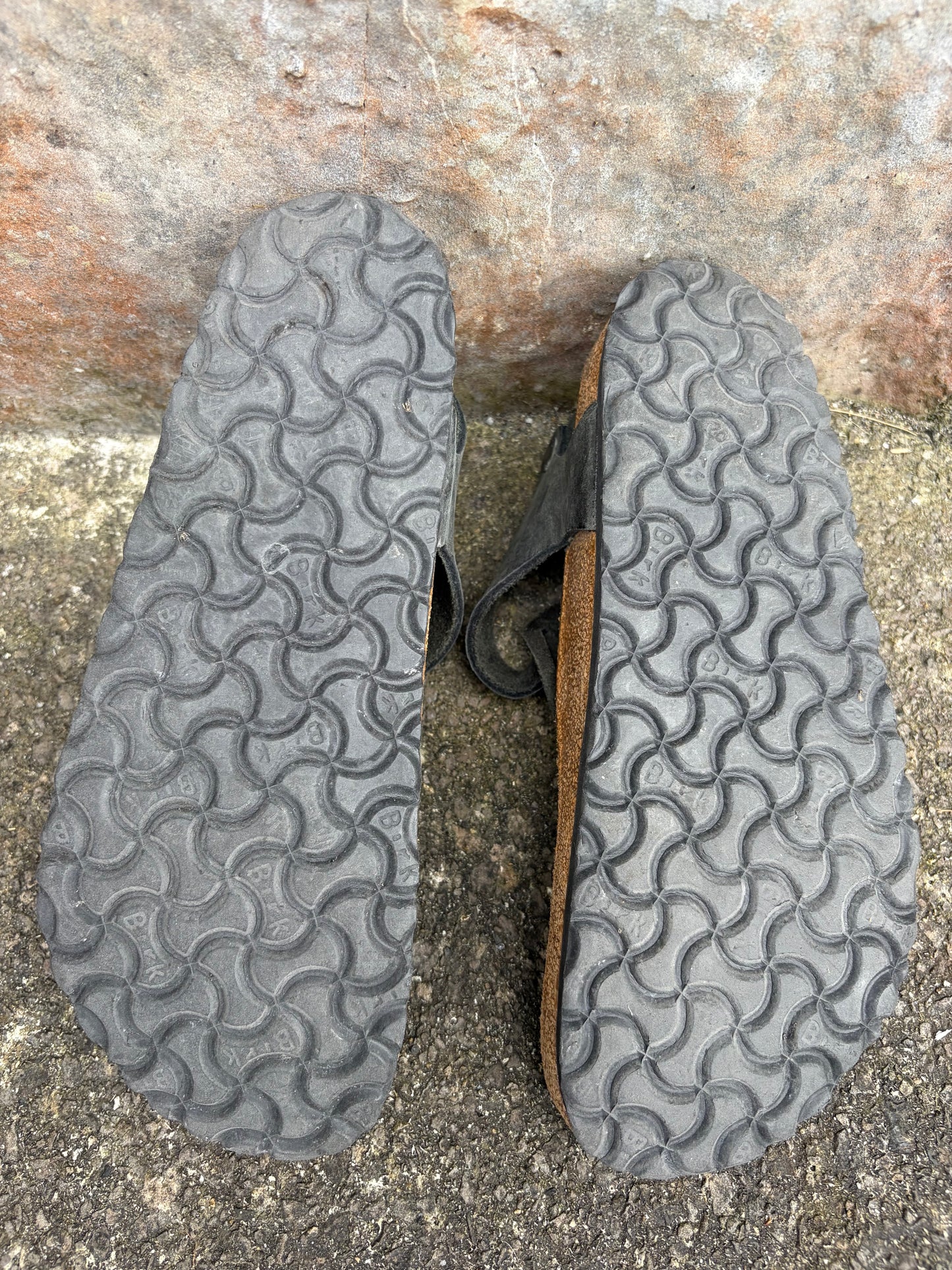 Kairo black oiled leather sandals uk 5 (eu 38)