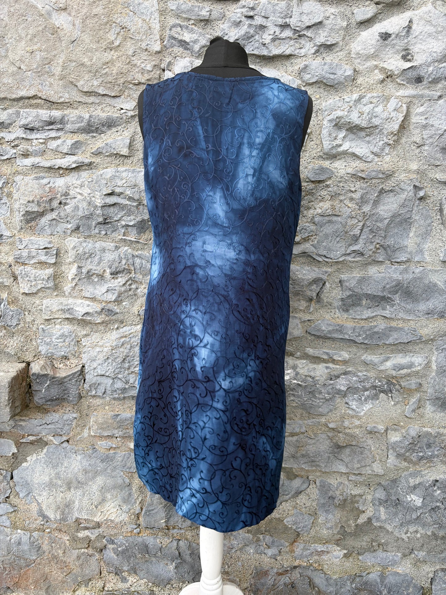 90s blue ombre tunic uk 10-12
