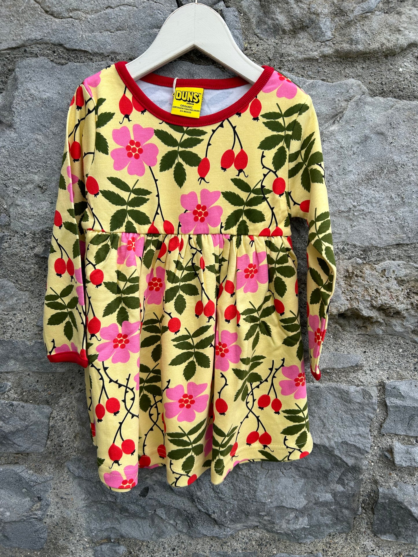 Rosehip yellow dress 18m (86cm)