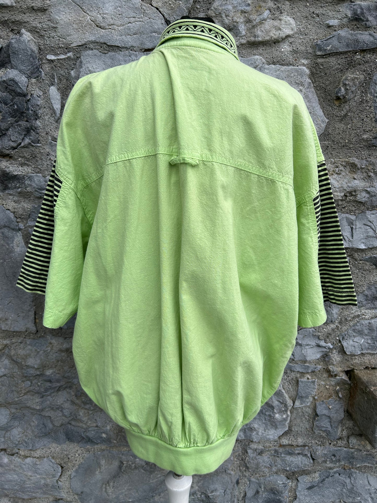 80s green polo top