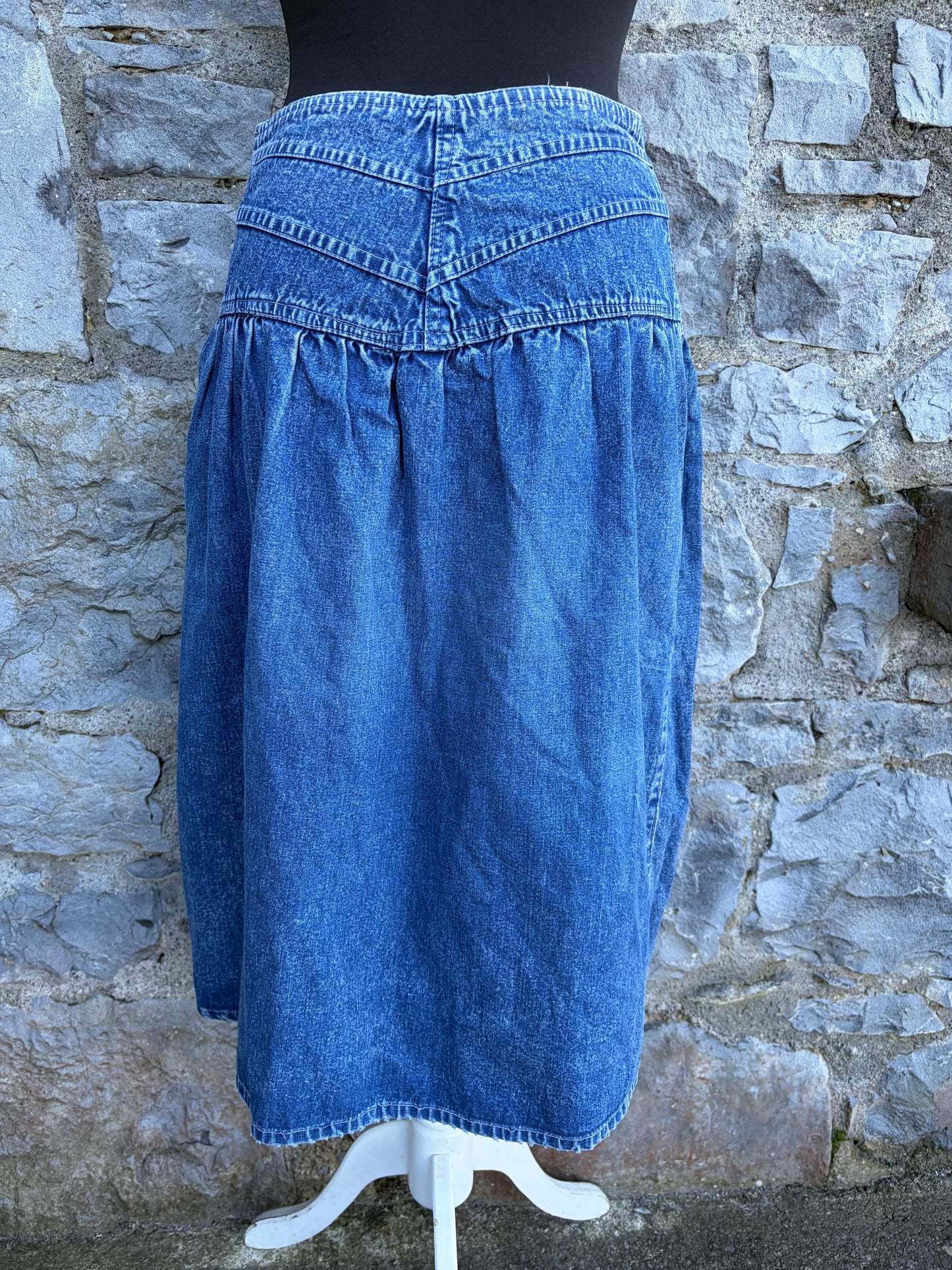 80s denim skirt uk 8