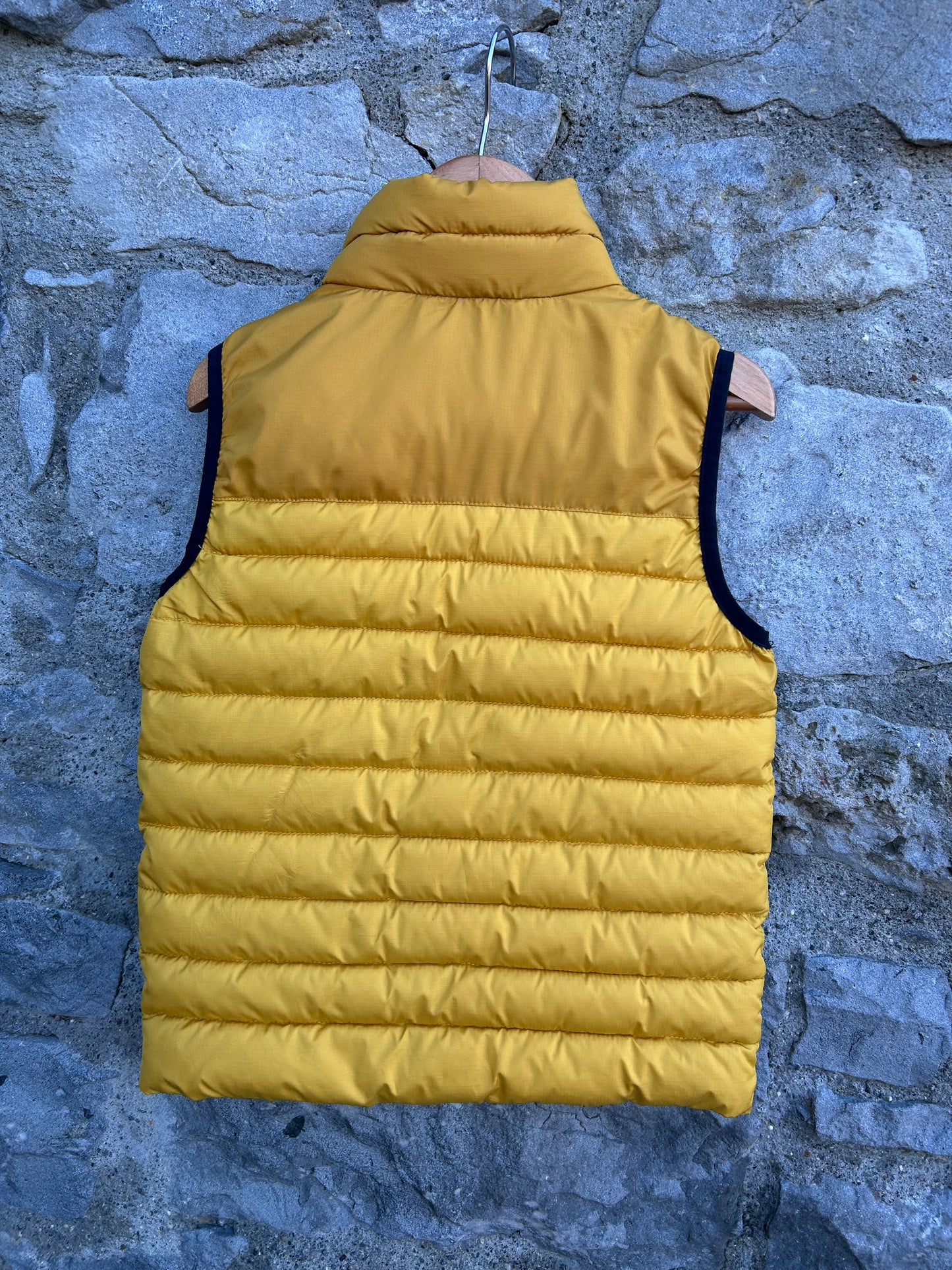 Yellow puffy gilet 6y (116cm)