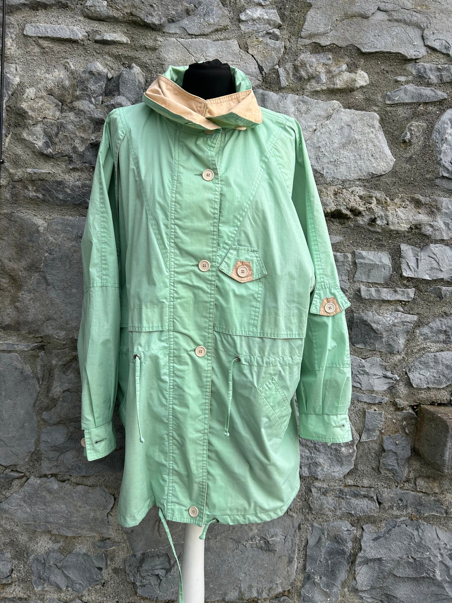 90s light green jacket uk 12-14