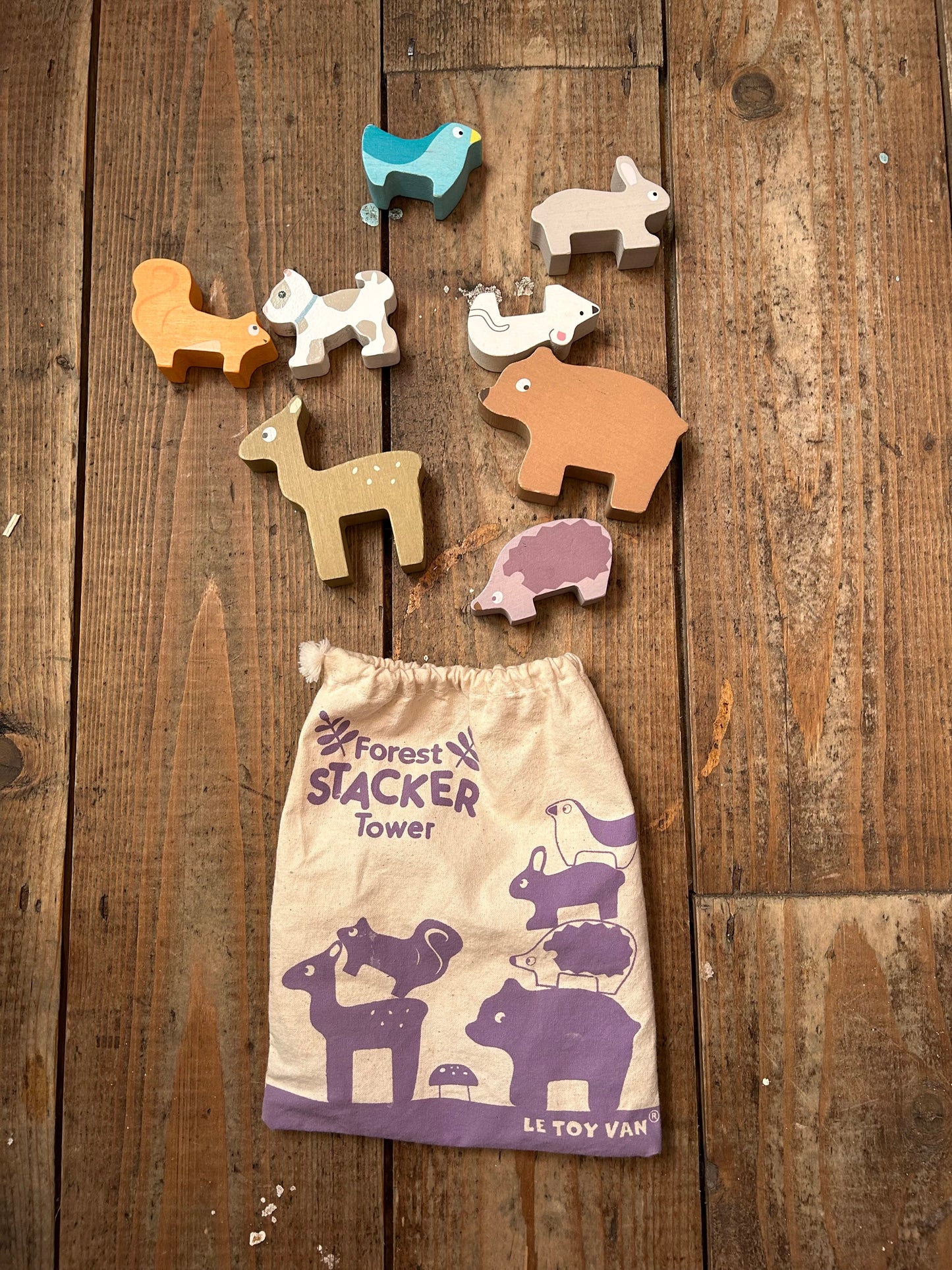 Forest stacker tower toy