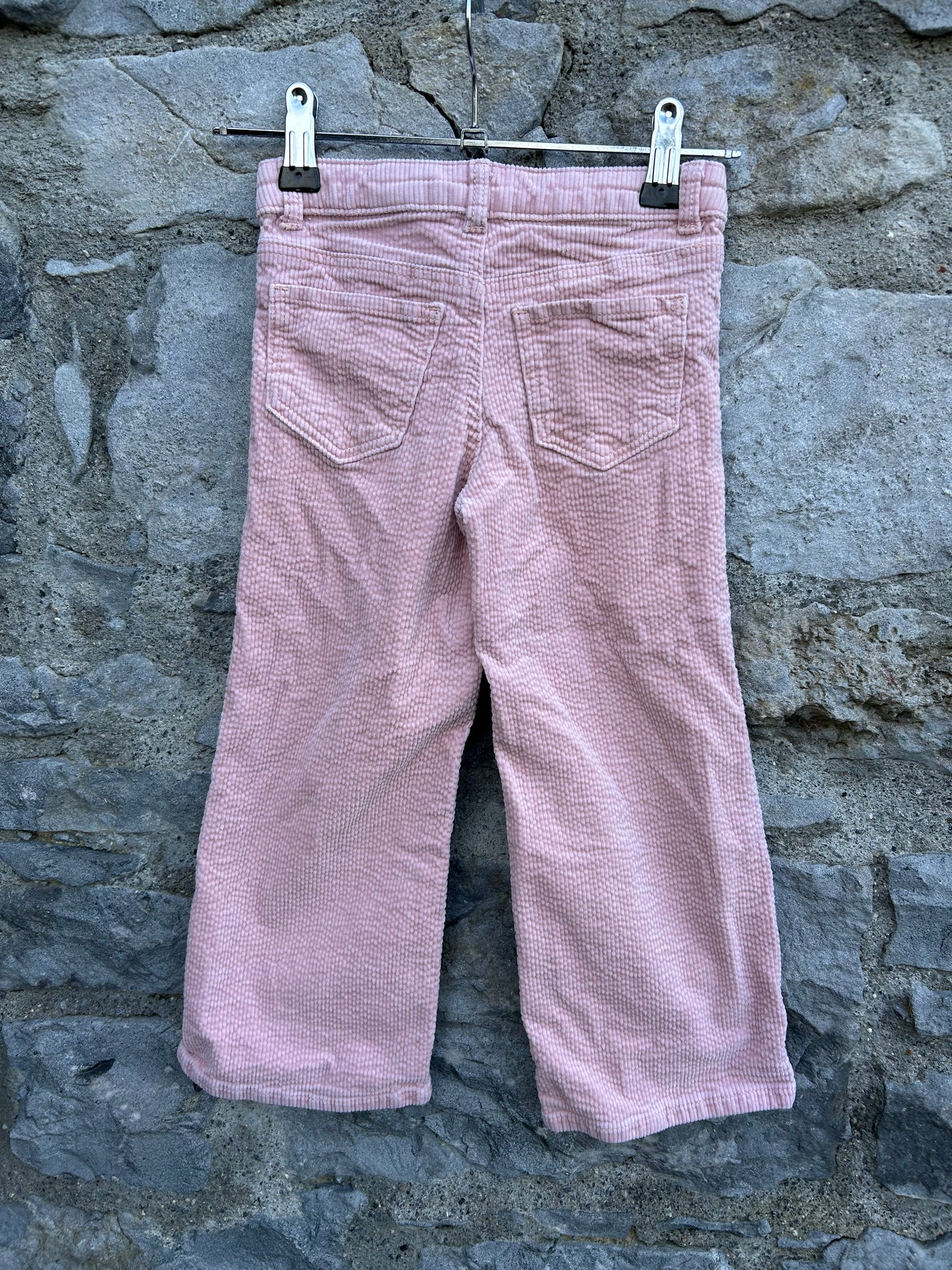 Pink wide leg cords 3-4y (98-104cm)