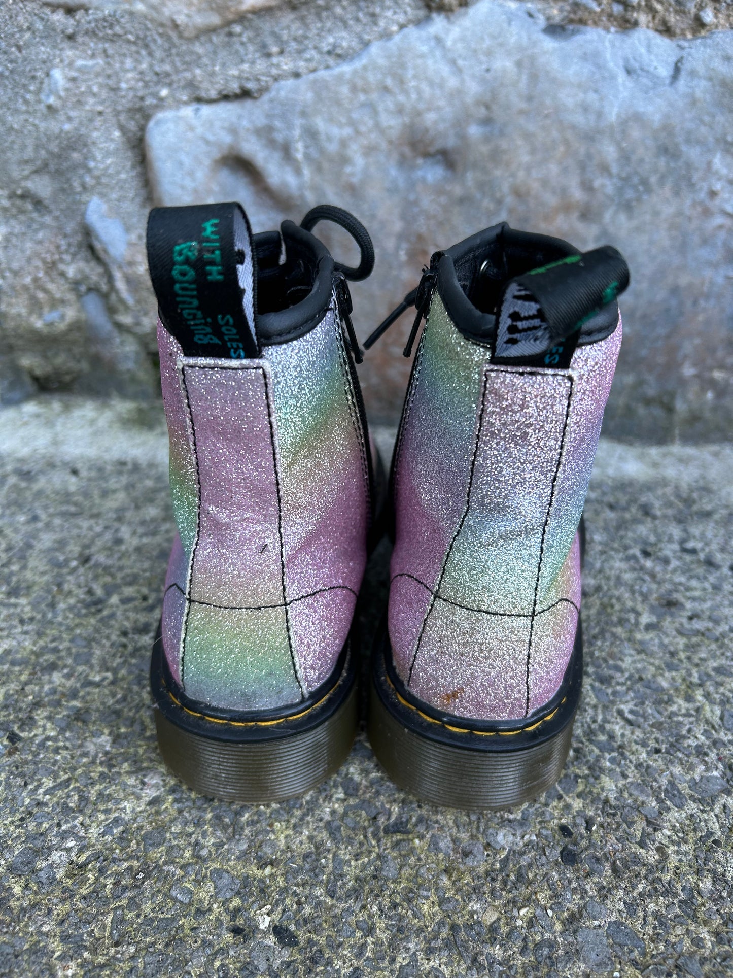 1460 Rainbow glitter boots uk 3 (eu 36)