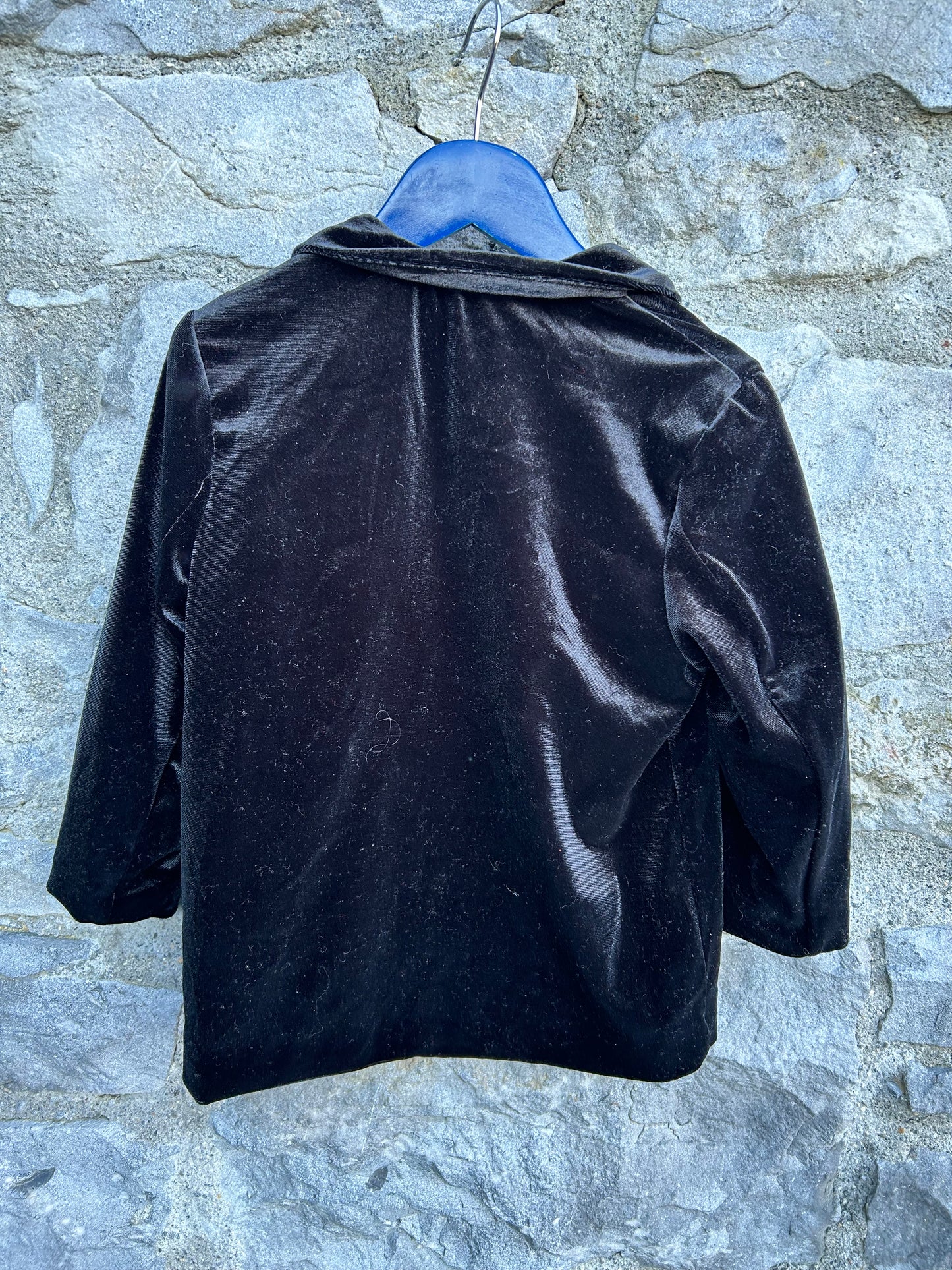 Black velvet jacket 3-4y (98-104cm)
