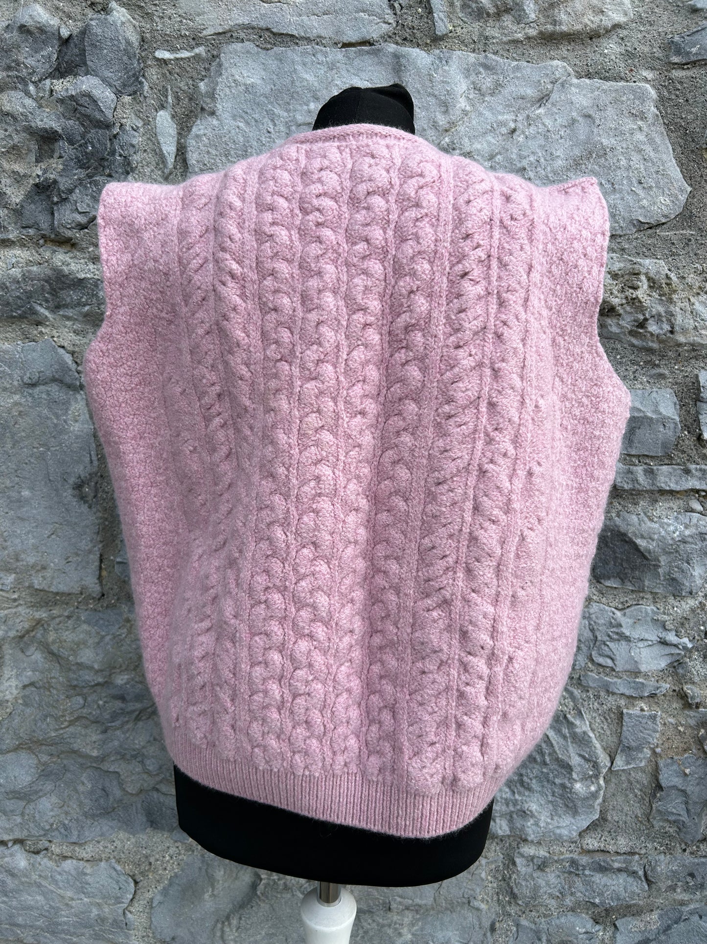 Pink knitted gilet uk 14-16