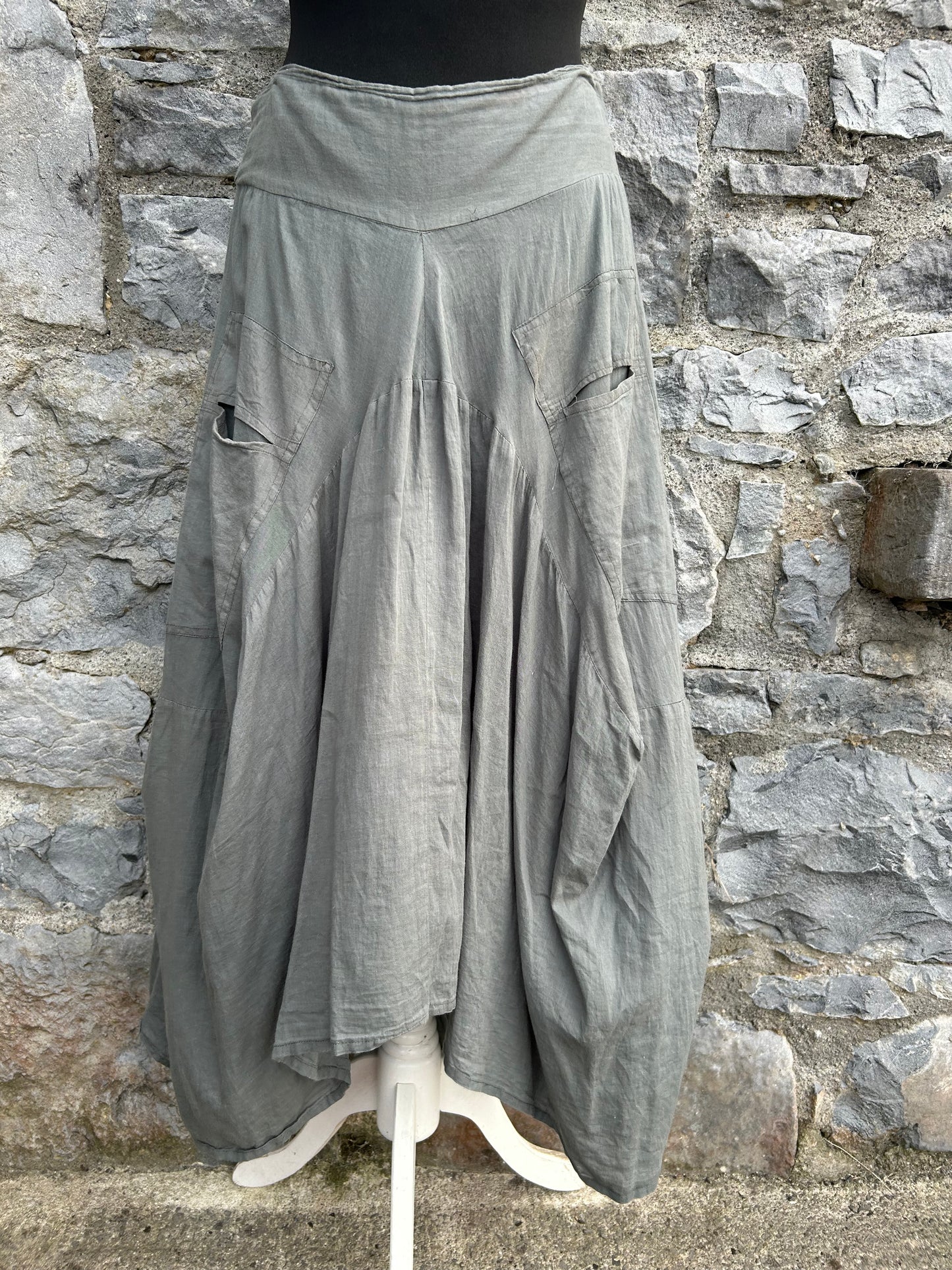 Khaki cargo skirt uk 10-12