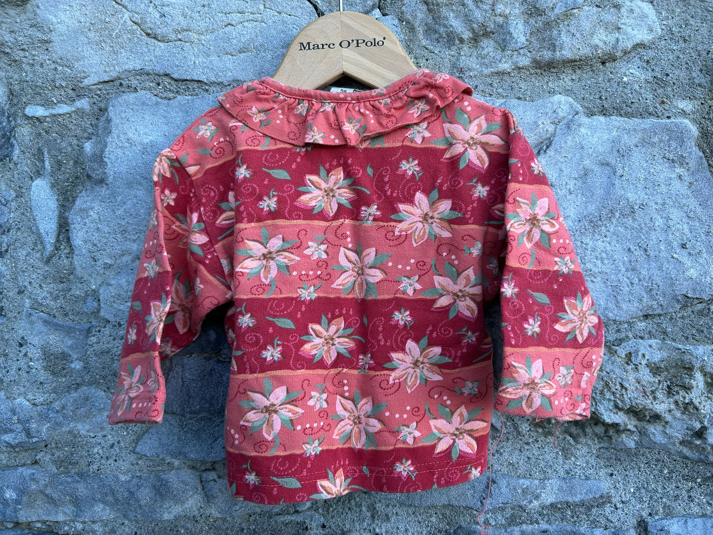 80s floral panels cardigan 12-18m (80-86cm)