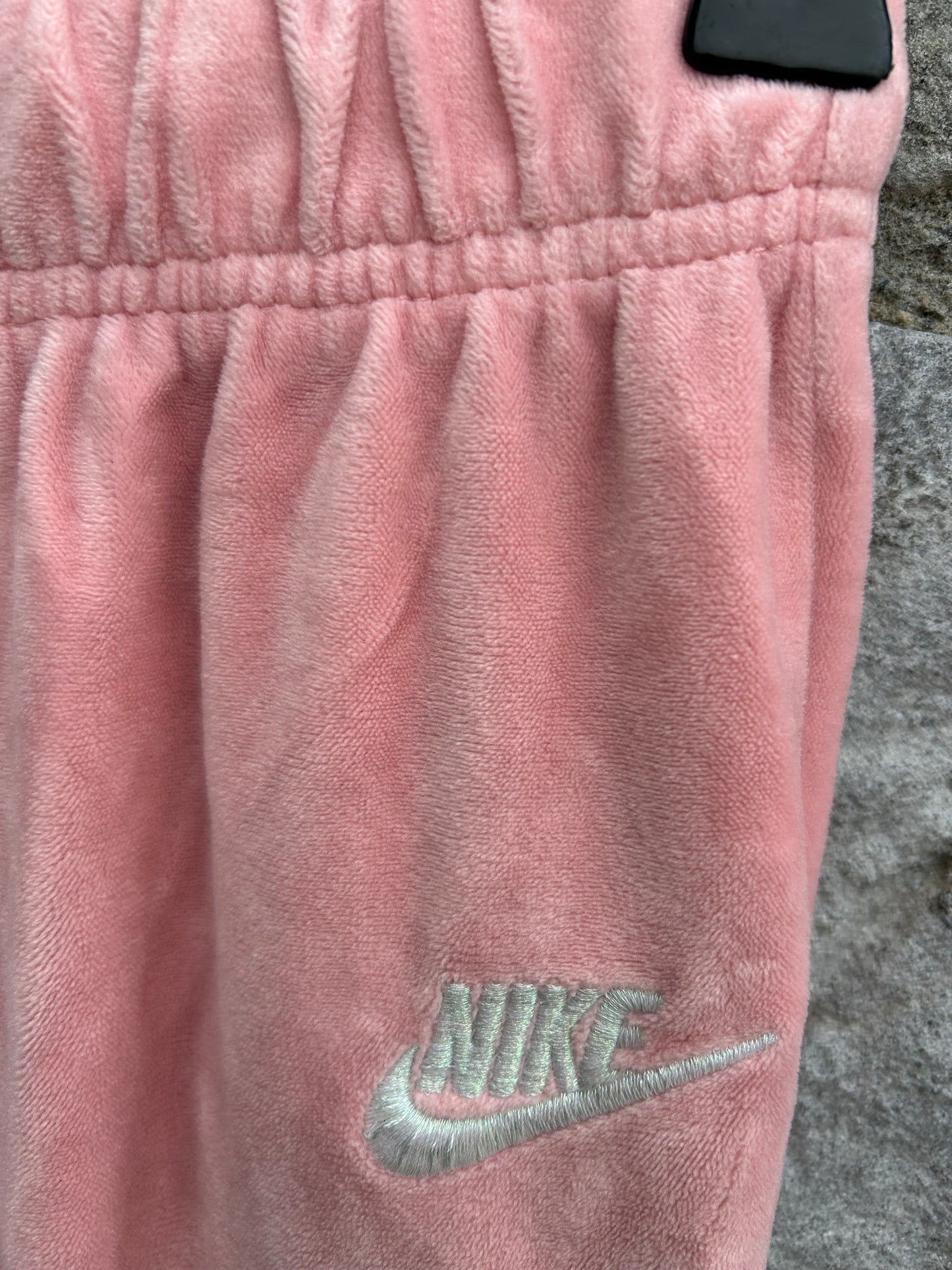 Pink velour pants 3-4y (98-104cm)
