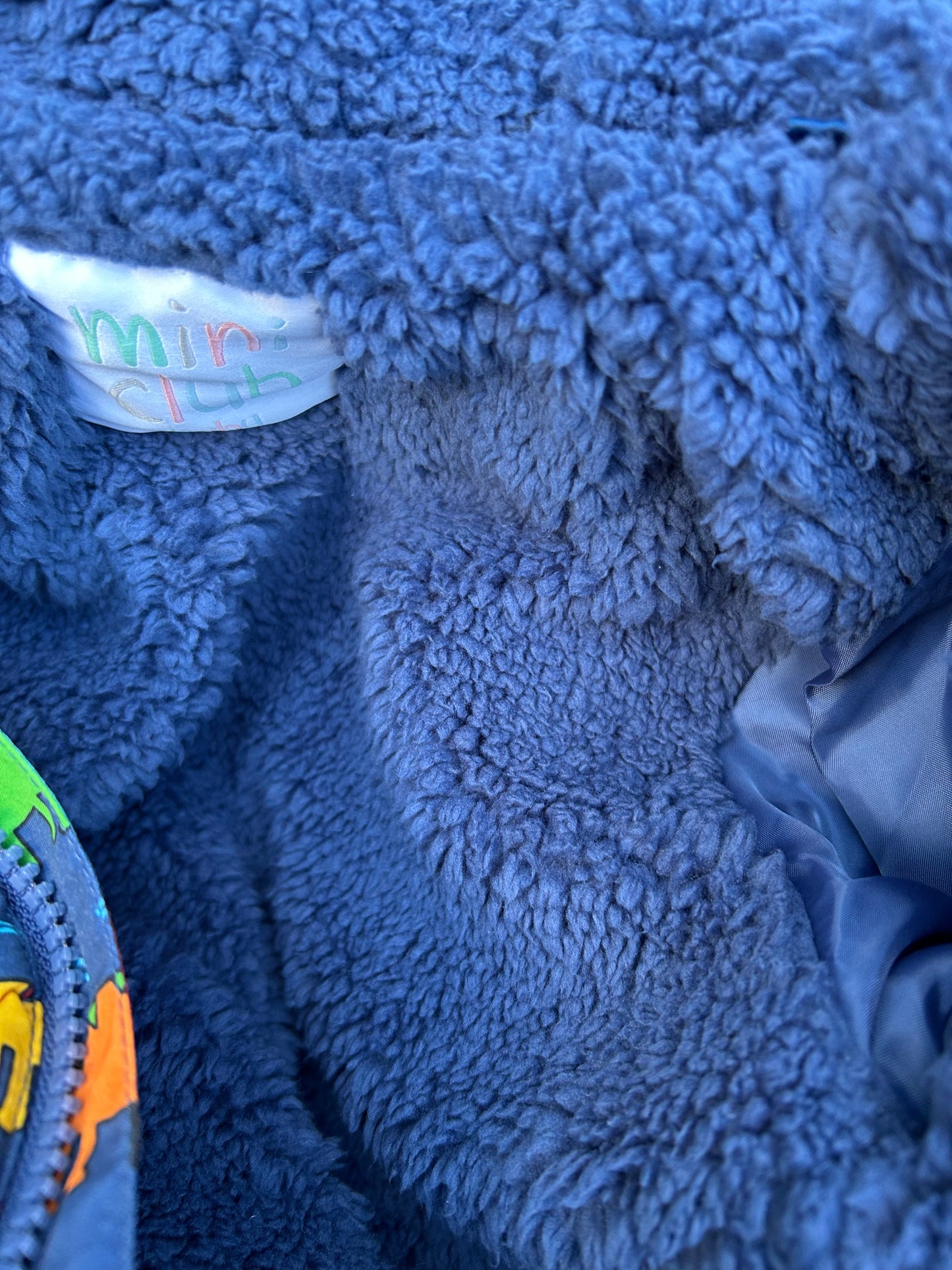 Dinosaurs navy winter suit 12-18m (80-86cm)