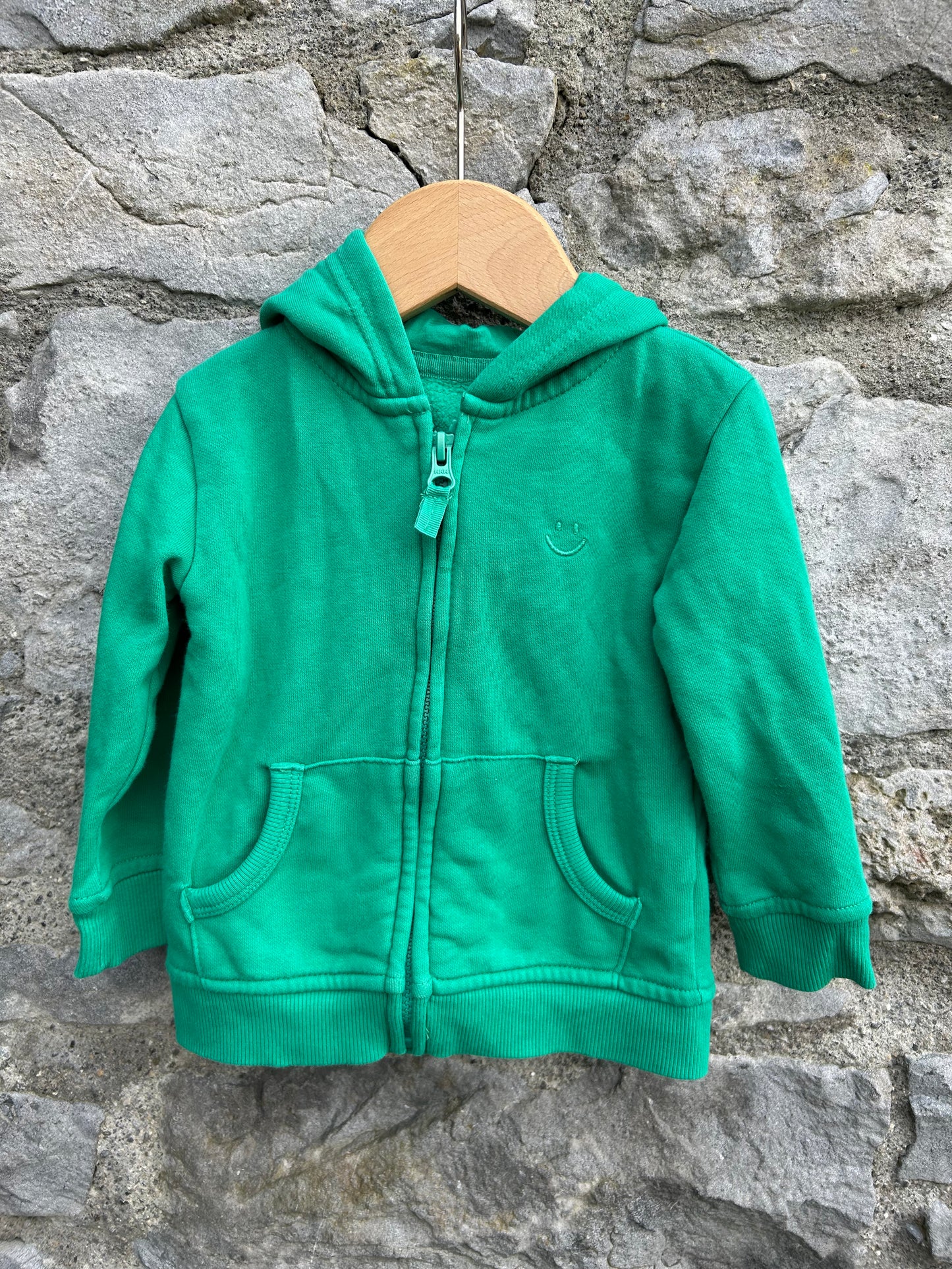 Green hoodie 12-18m (80-86cm)