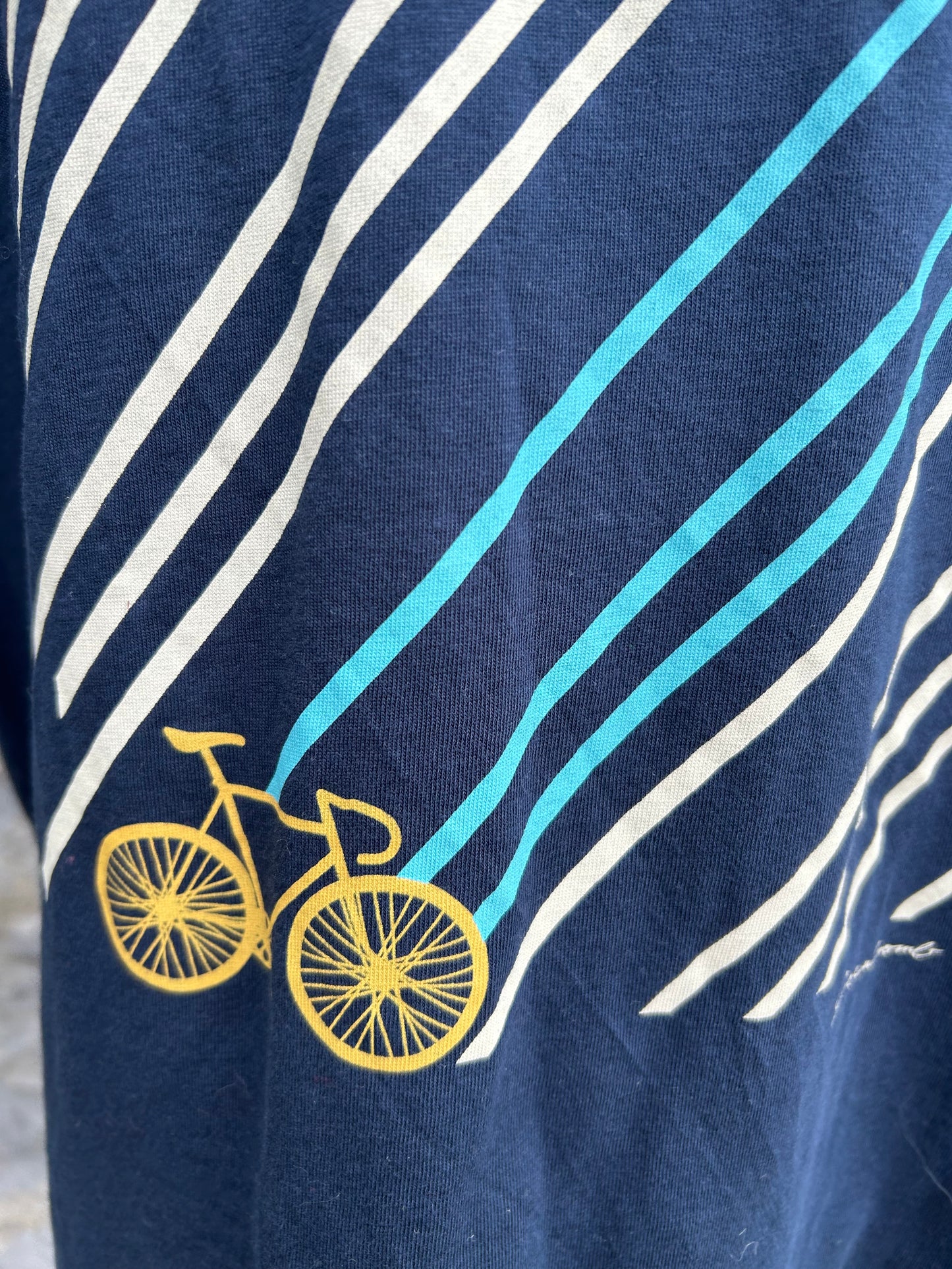 Greenbomb Bike navy T-shirt Large
