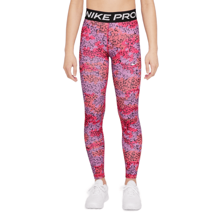 Rush Pink / White Dry-Fit leggings 13-14y (158-164cm)