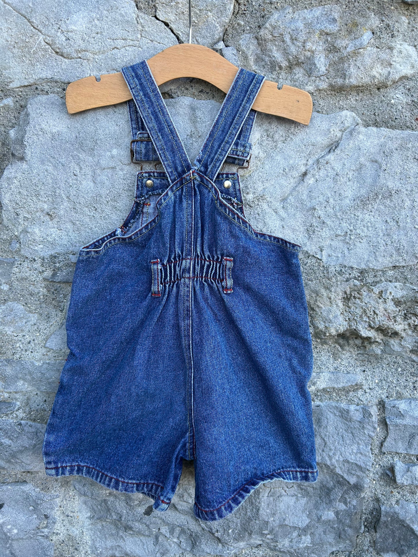 80s short denim dungarees 18-24m (86-92cm)