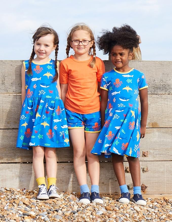 Sea life blue dress 2-3y (92-98cm)