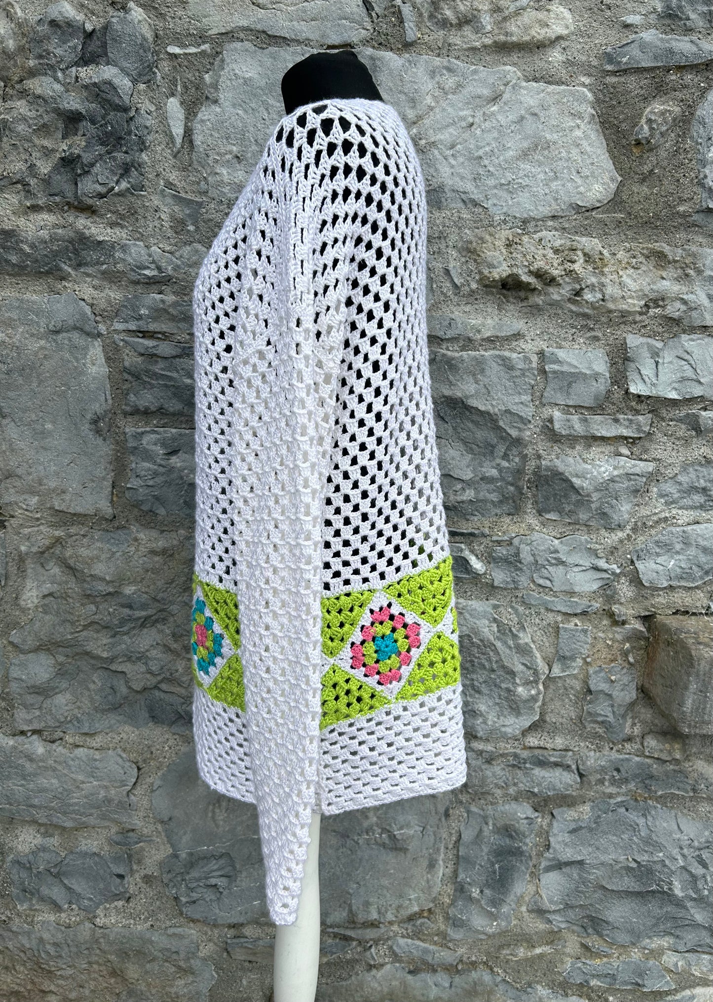 White crochet jumper uk 14-16