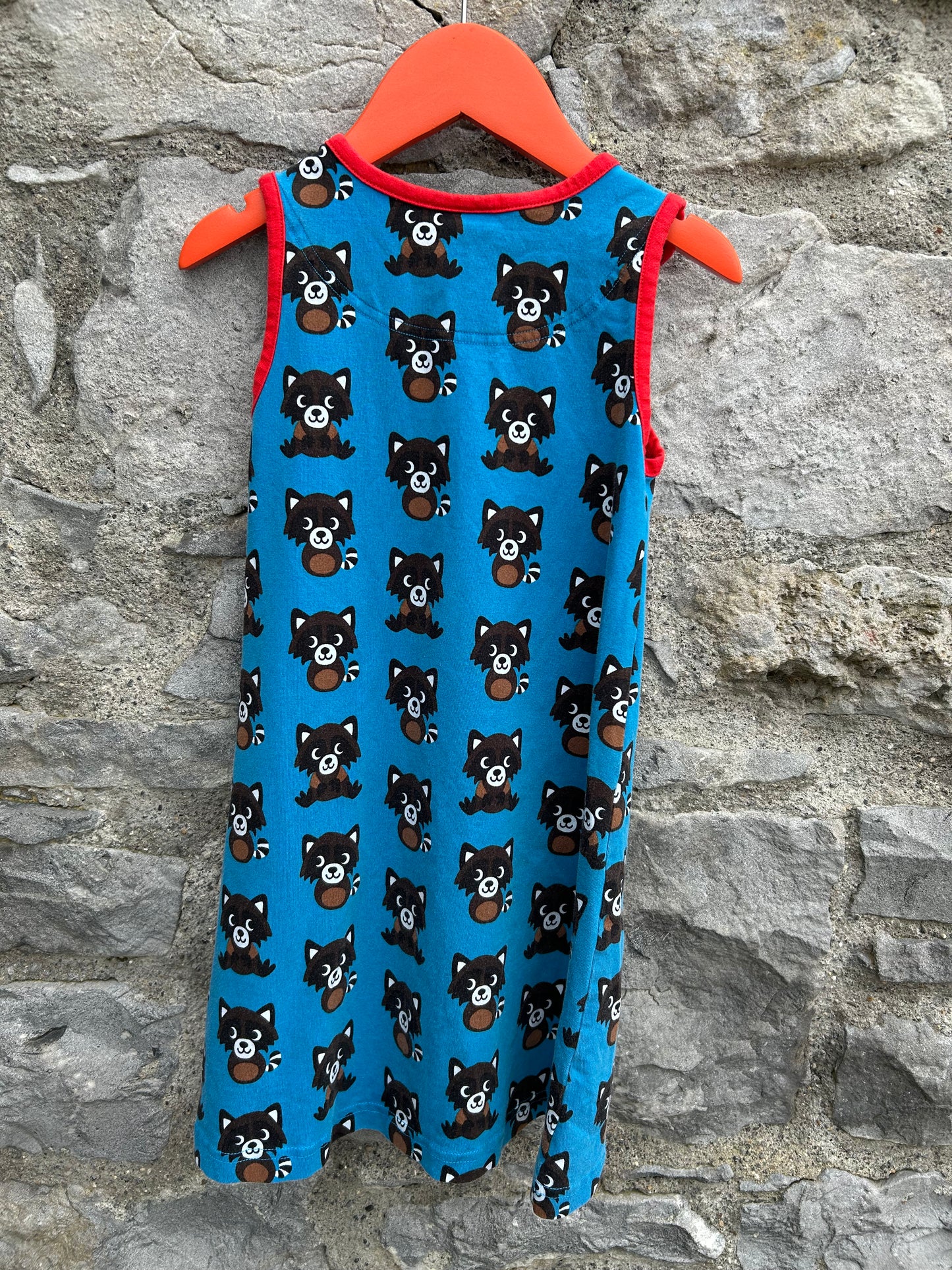 Blue raccoon play dress 3-4y (98-104cm)