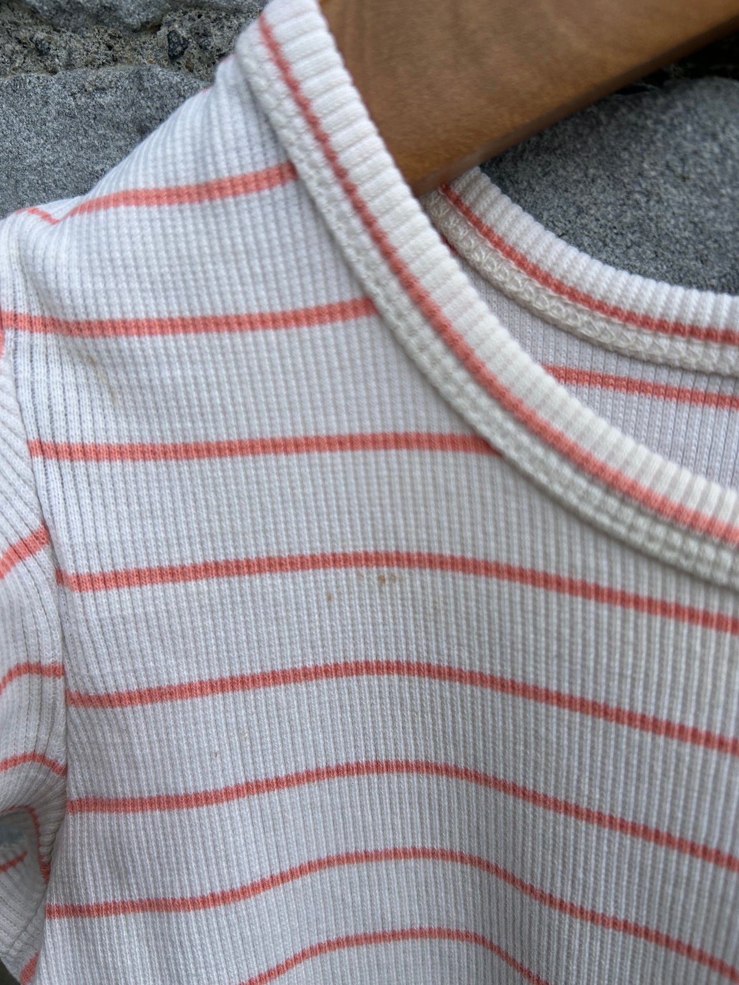 MR Pink stripy tunic 12-18m (80-86cm)