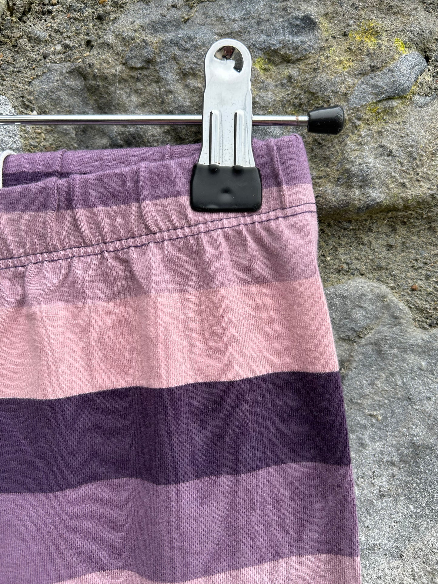 Purple stripy baggy pants 5-6y (110-116cm)