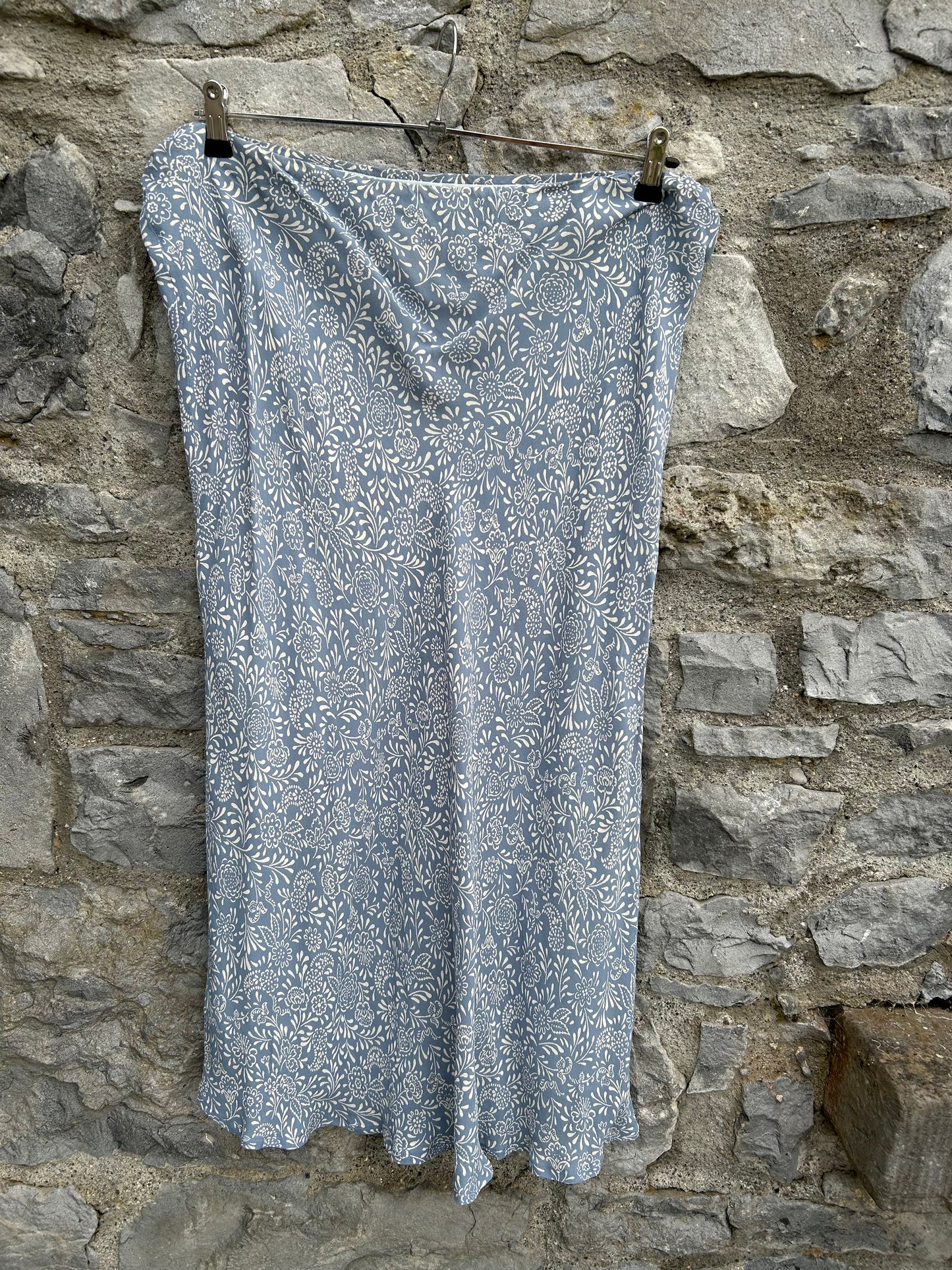 Y2K floral blue skirt uk 18-20