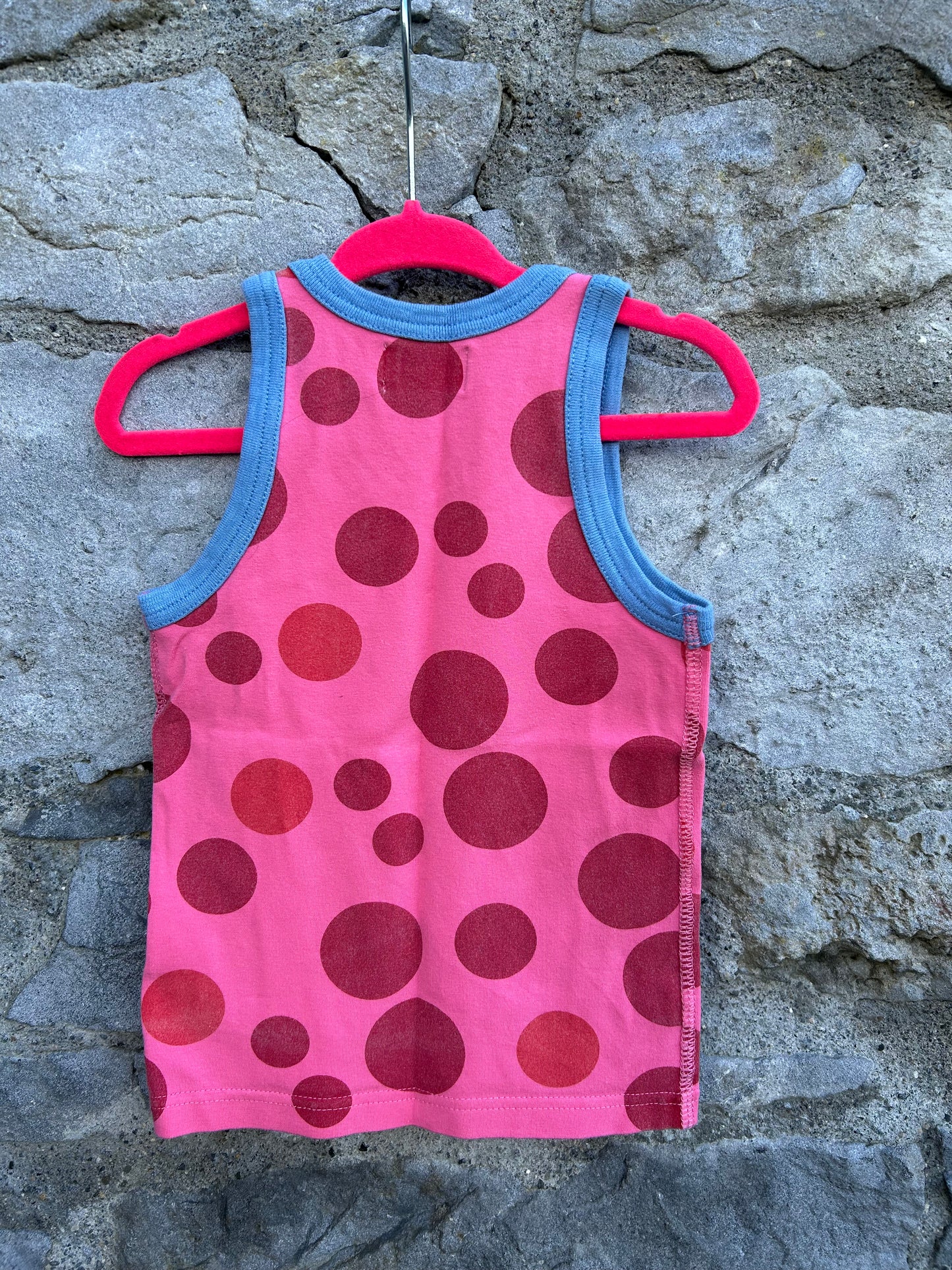 Pink Mega dots tank top 18m (86cm)