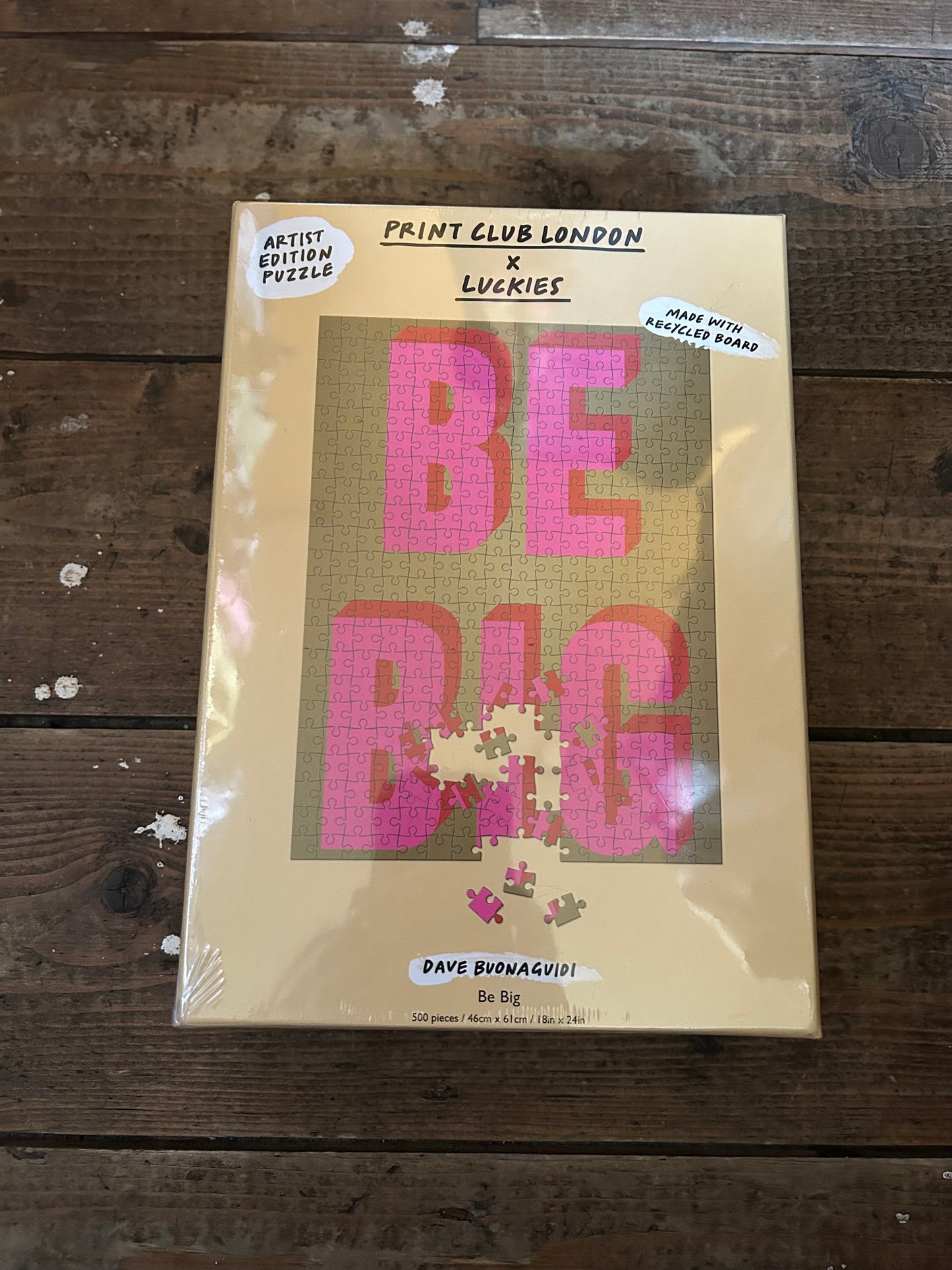 Be Big puzzle by Dave Buonaguidi