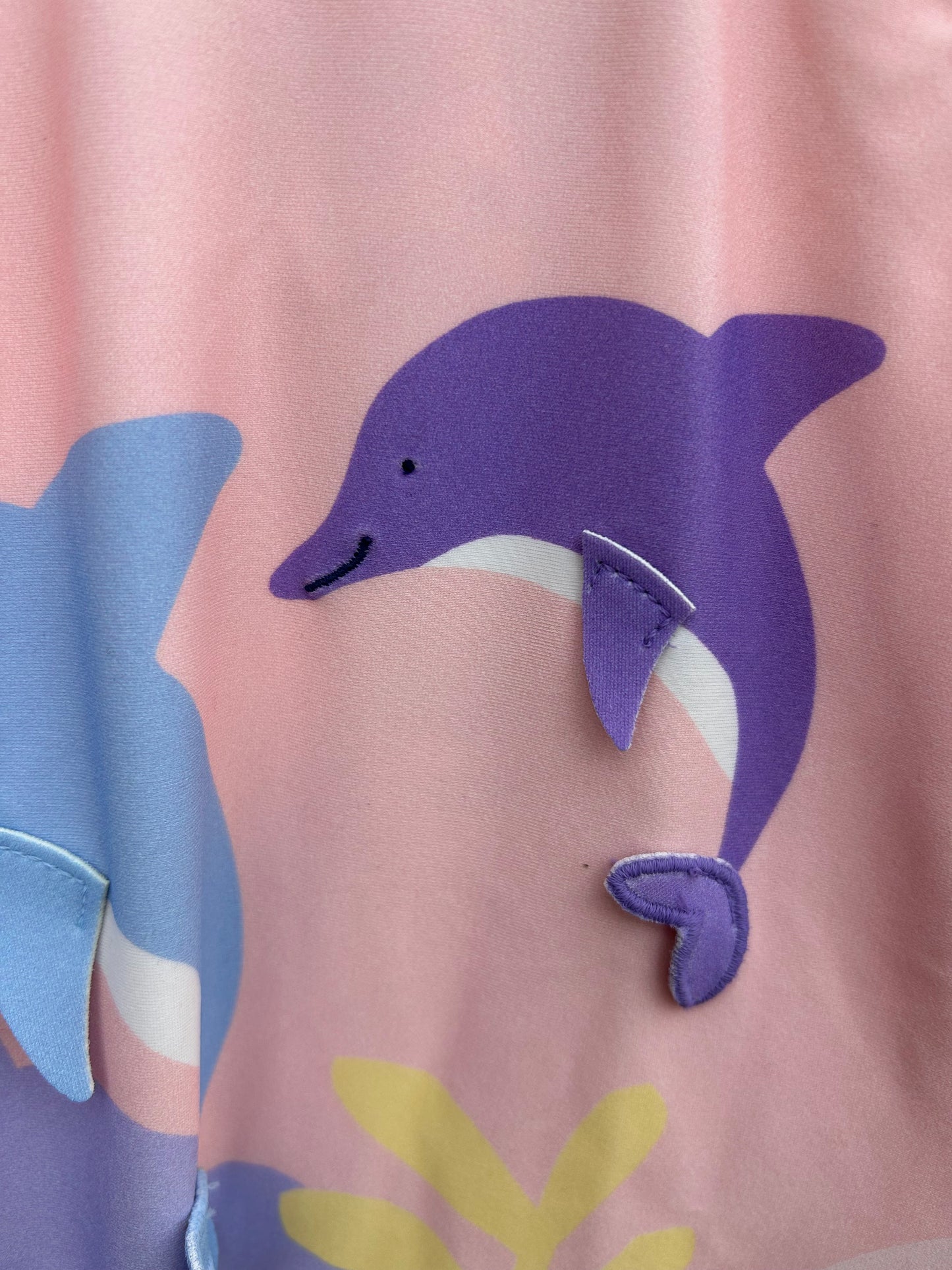 Dolphins pink swimsuit 2-3y (92-98cm)