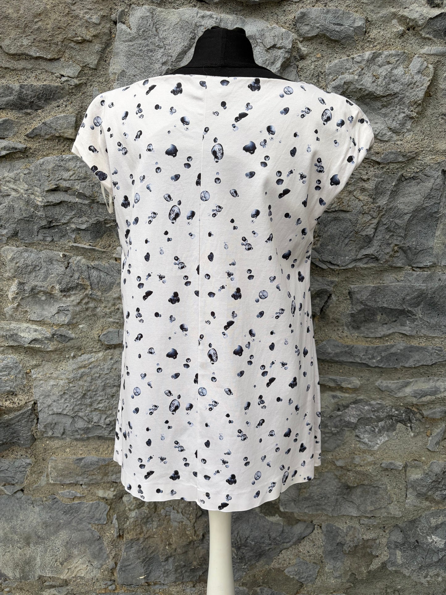 Spotty draped cowl neckline top uk 10