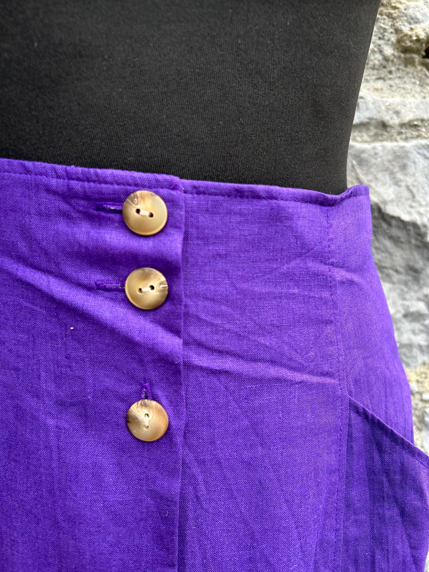 80s purple skirt uk 6-8