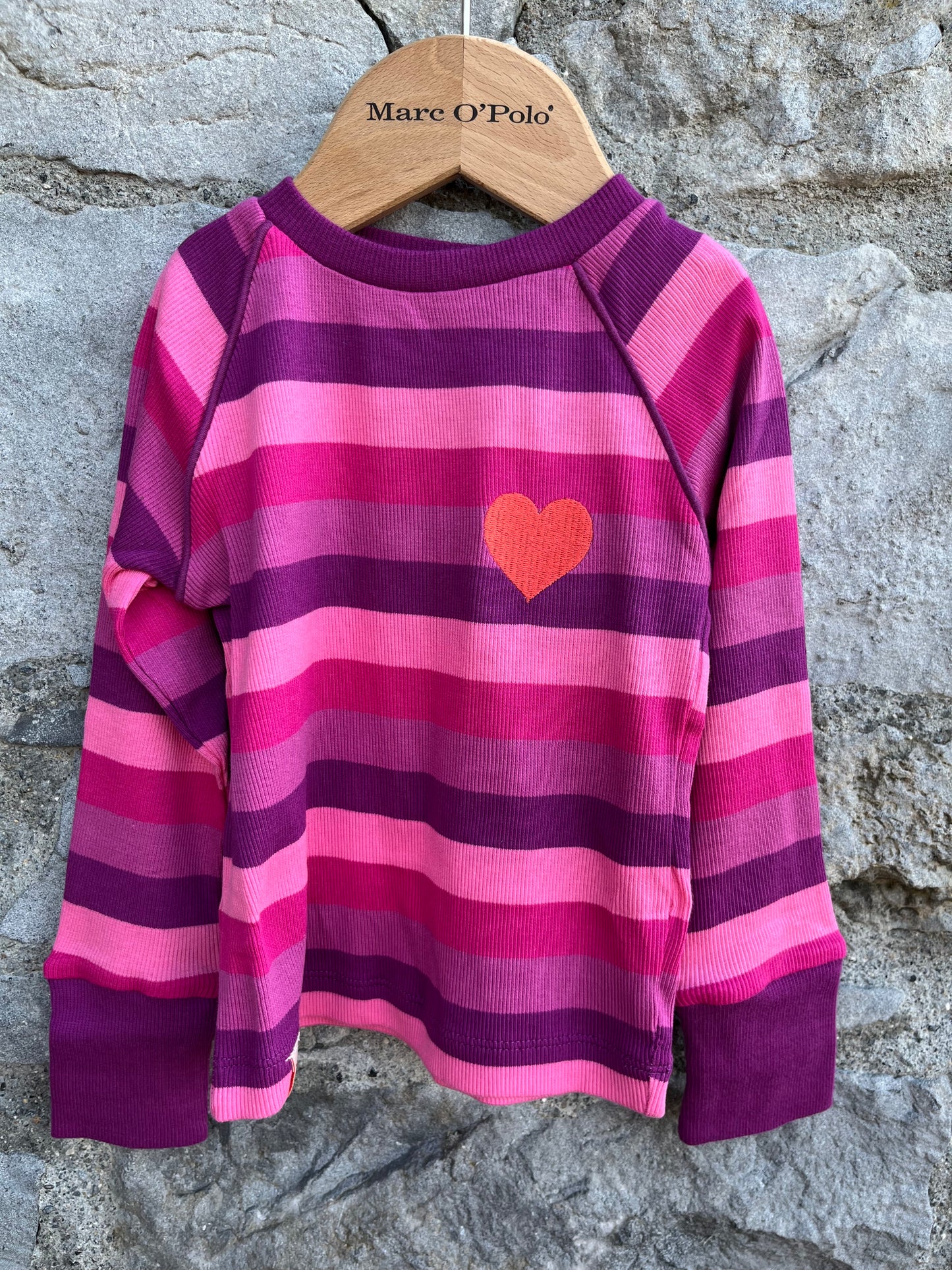 Very berry Big Stripes top 12m (80cm)