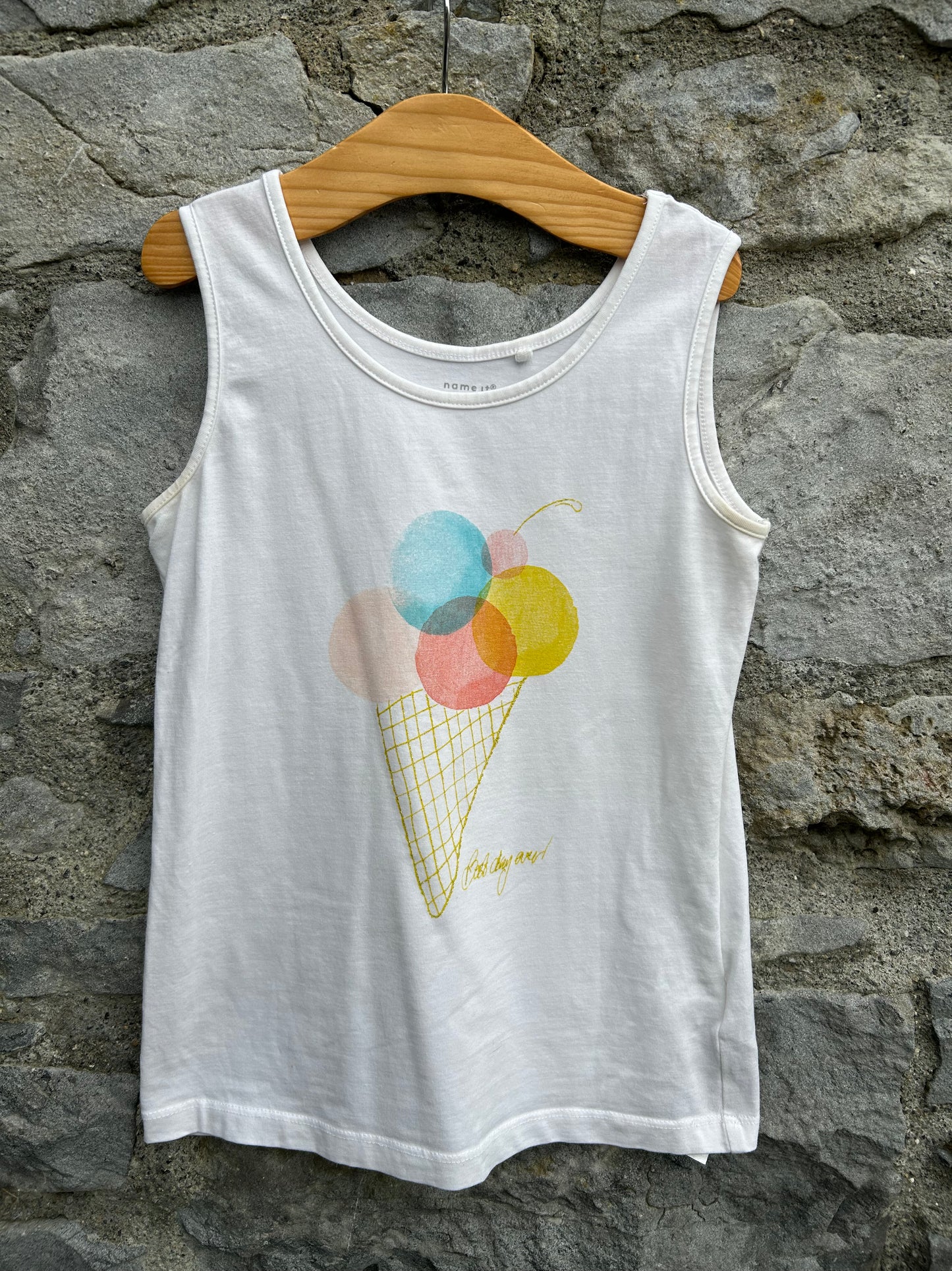 Ice cream tank top 9y (134cm)