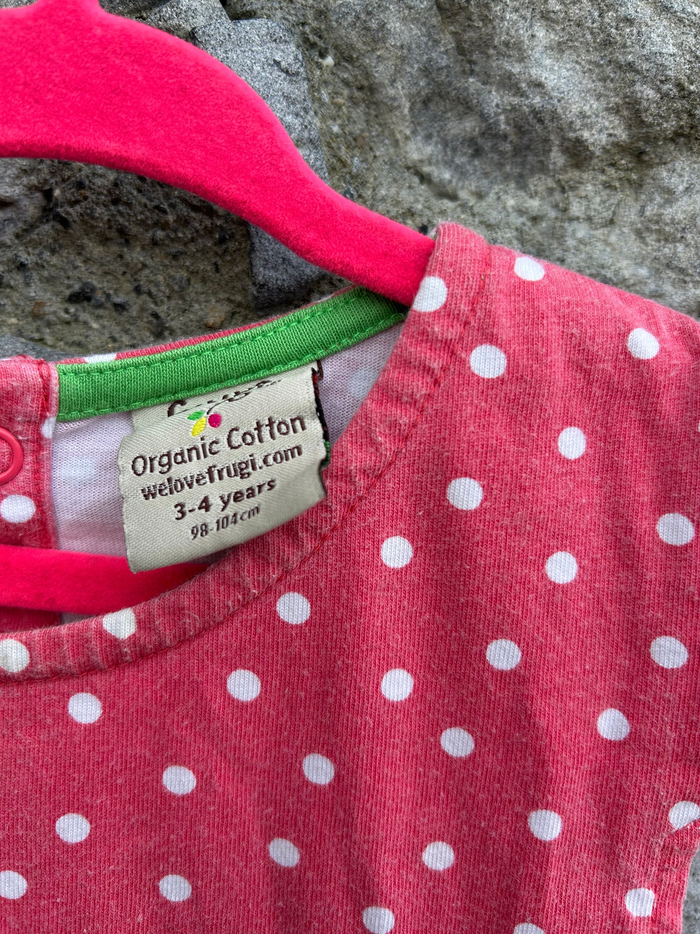 Pink polka dots mouse dress 3-4y (98-104cm)