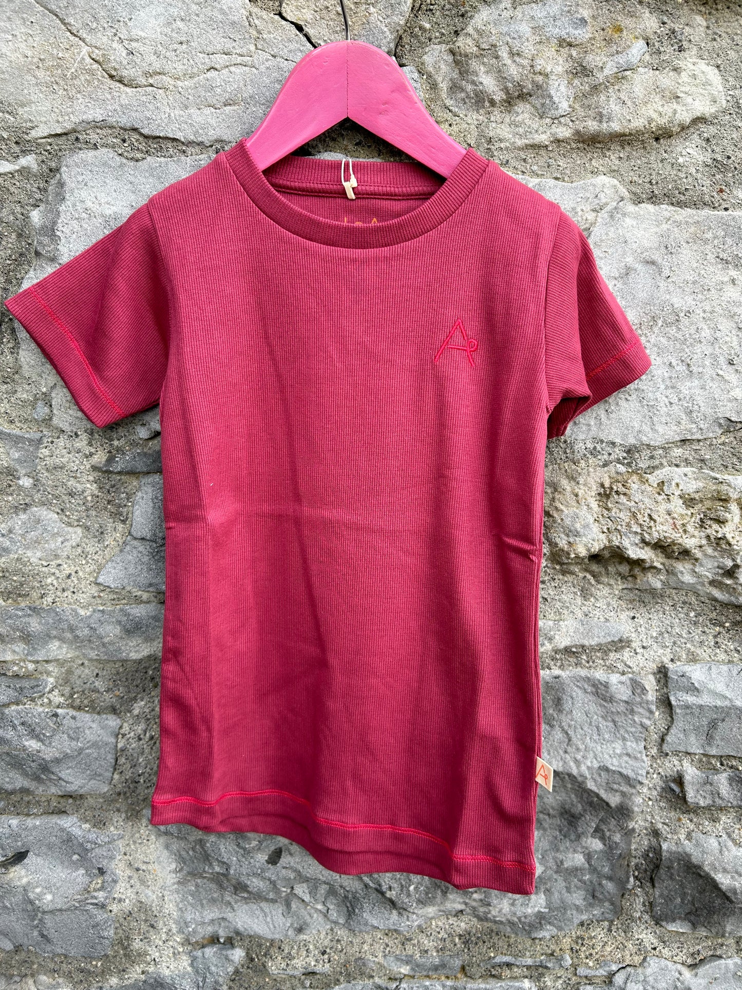 Pink bell T-shirt 6y (116cm)