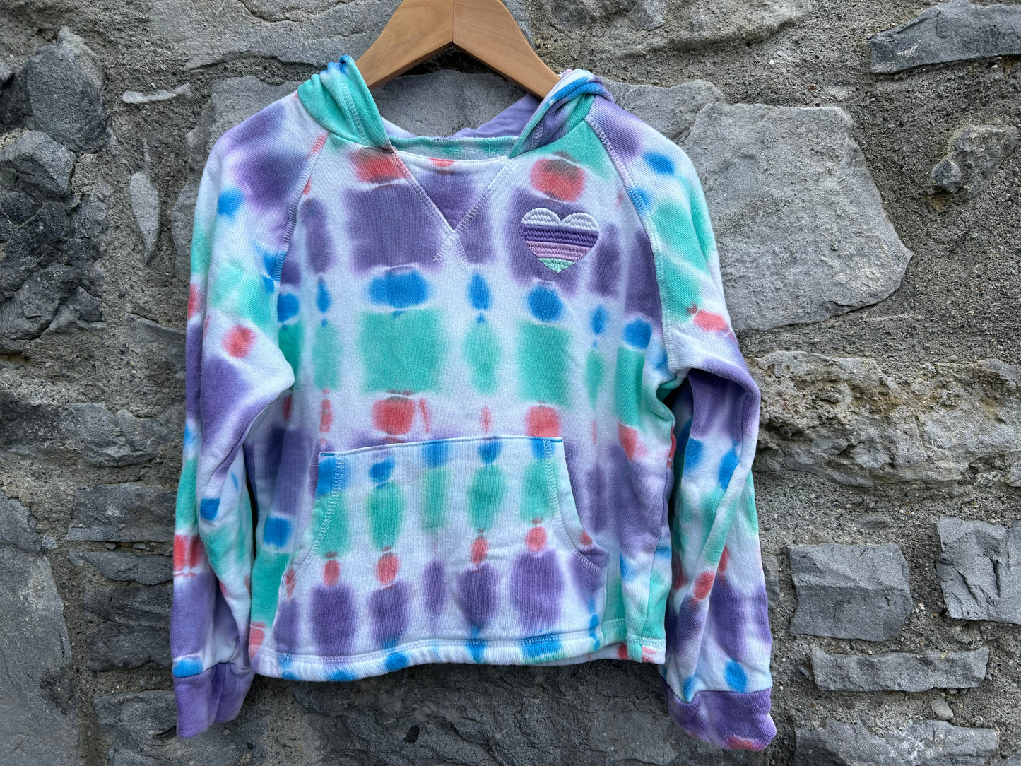 Tie-dye cropped hoodie 7-8y (122-128cm)