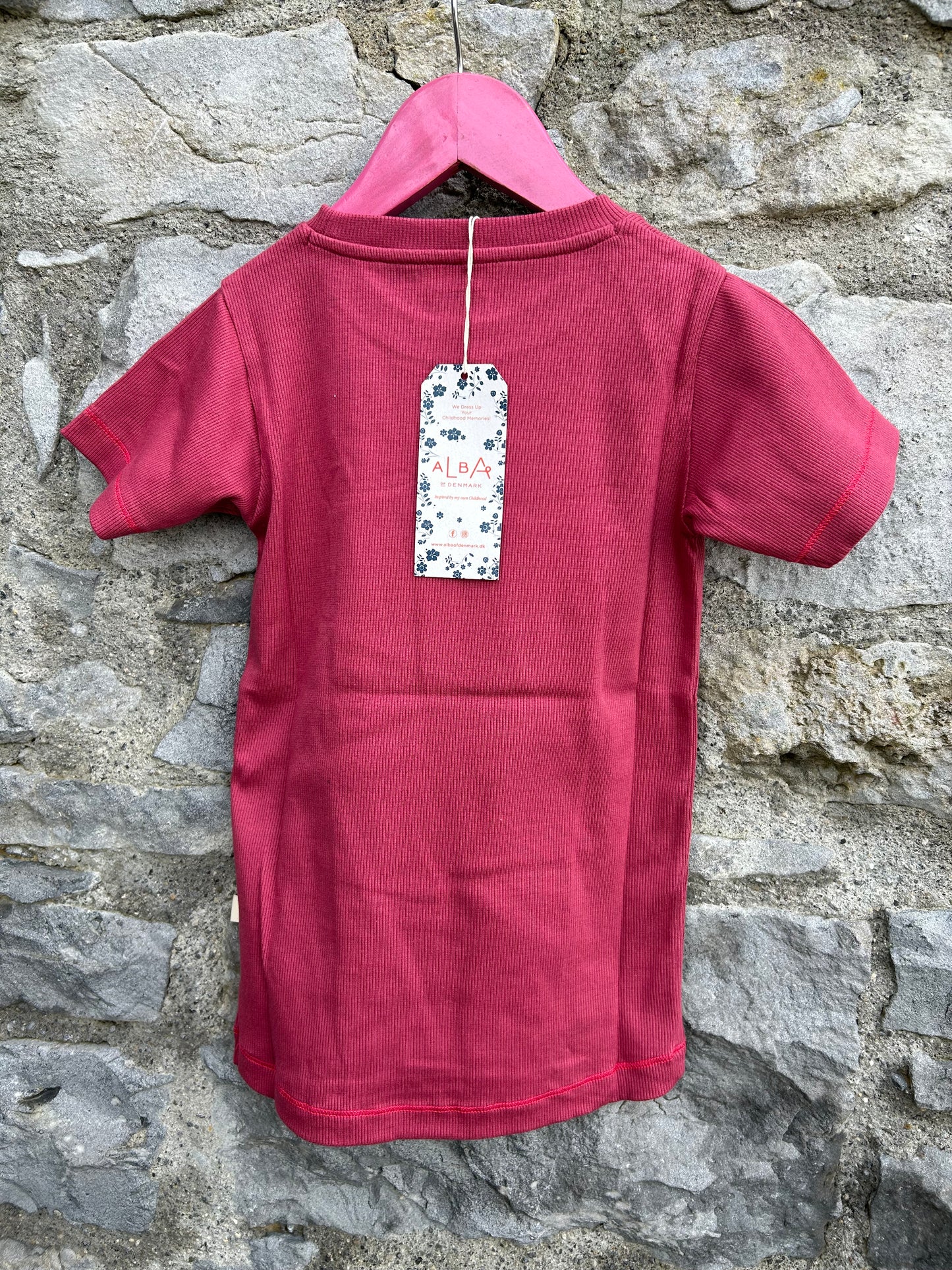 Pink bell T-shirt 6y (116cm)