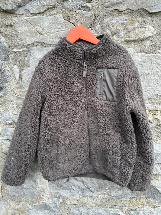 Grey full zip fleece 7-8y (122-128cm)